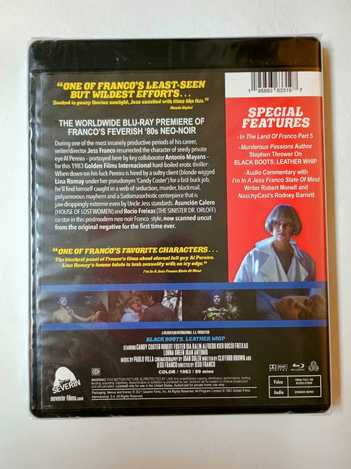 Black Boots, Leather Whip (Blu-ray, 1983) Jess Franco