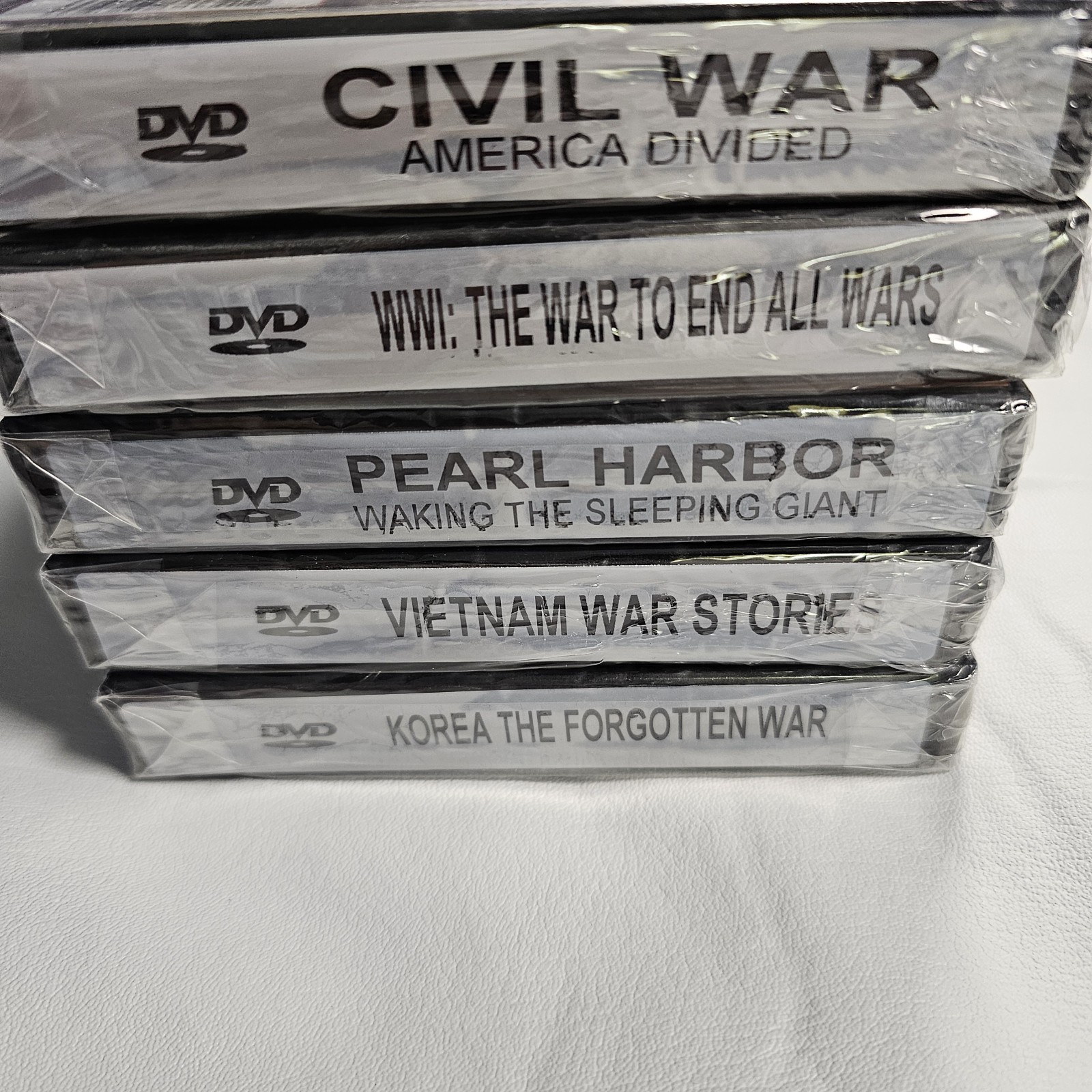 Sealed War Documentary DVD Lot WWI Vietnam Korea Pearl Harbor Civil War