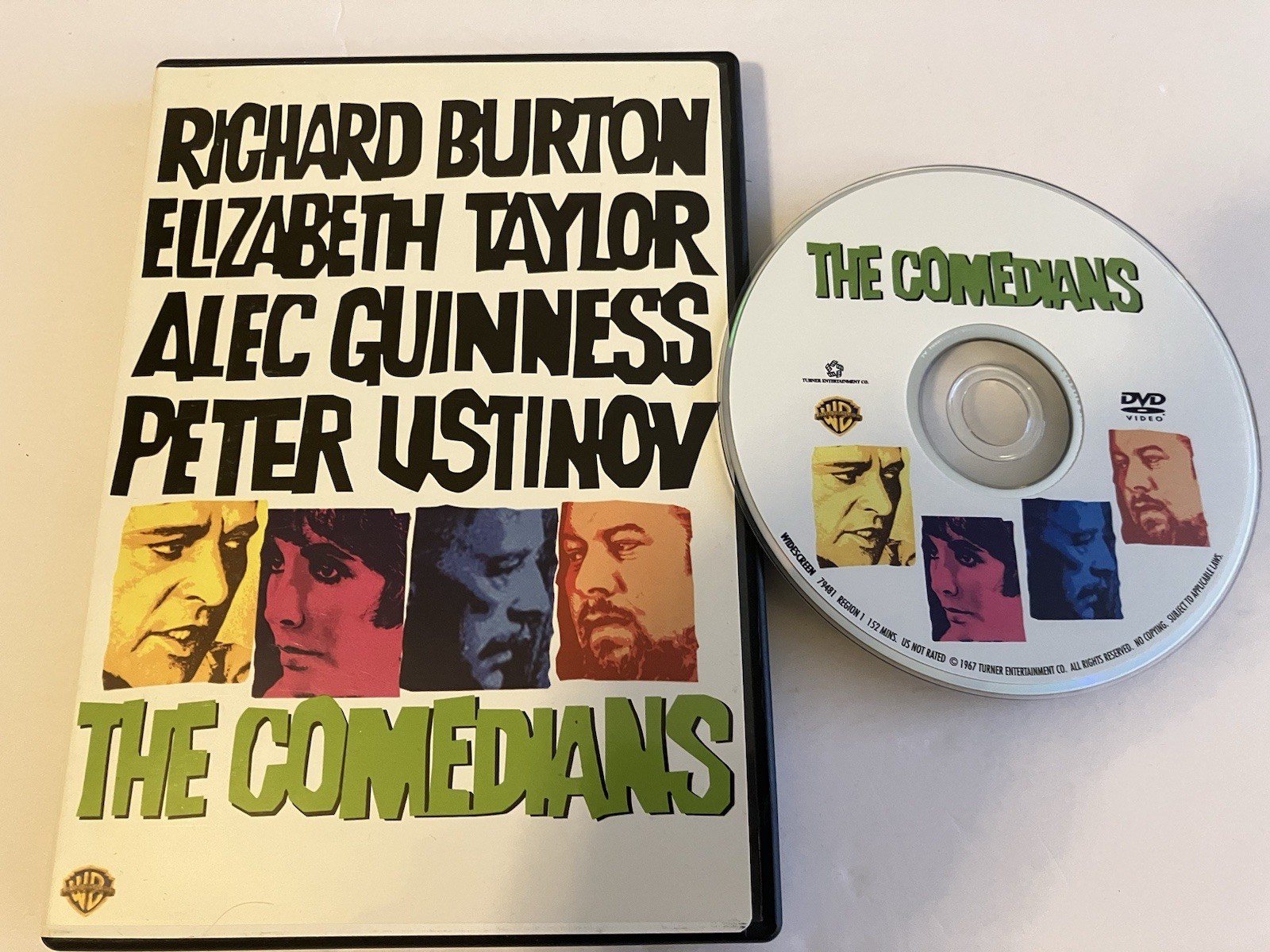 THE COMEDIANS DVD 1967 RICHARD BURTON PETER USTINOV TAYLOR POLITICAL CORRUPTION