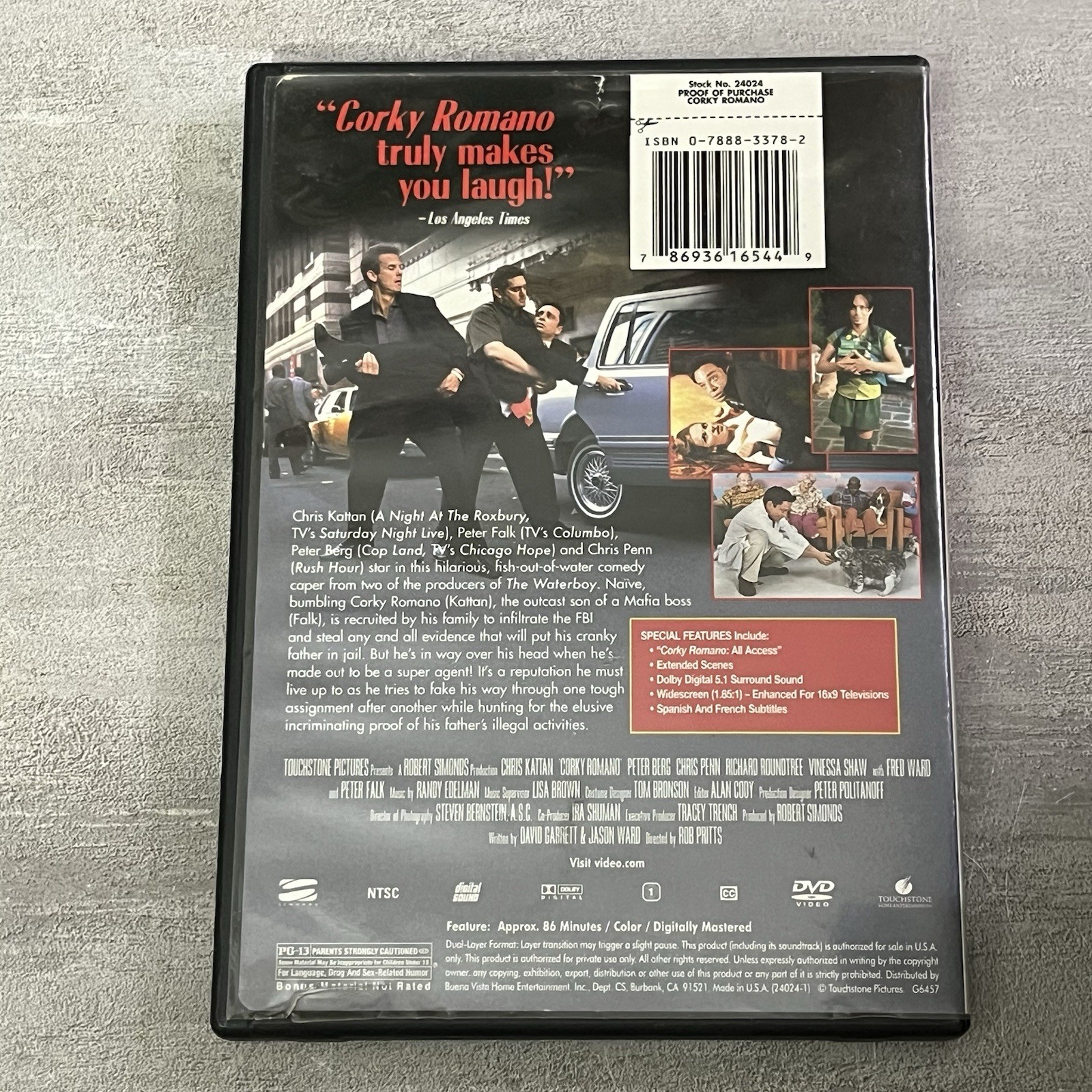 Corky Romano (DVD 2001) Widescreen Chris Kattan Chris Penn Peter Berg • Comedy •