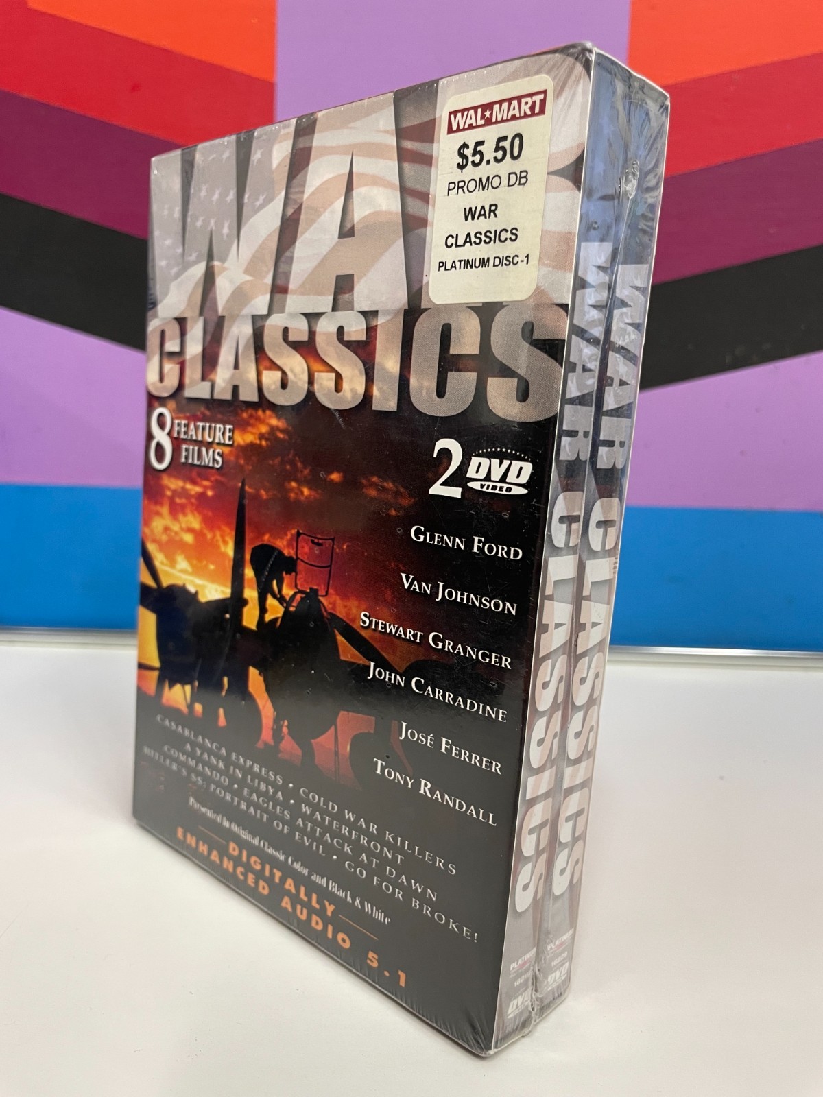 “War Classics” – Vol. 1: 8 Feature Films (DVD, 2003, 2-Disc Set) NEW SEALED