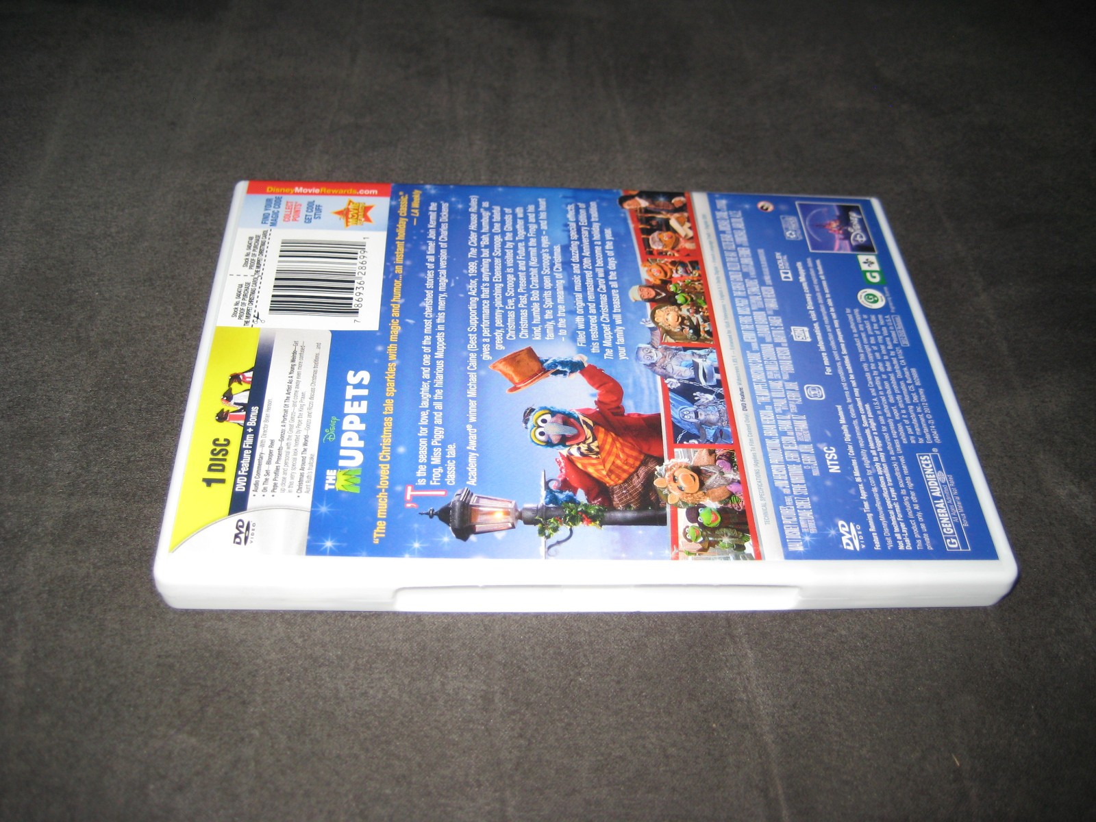 THE MUPPET CHRISTMAS CAROL (DVD 1992) VGC – RATED G – WIDESCREEN – FAMILY