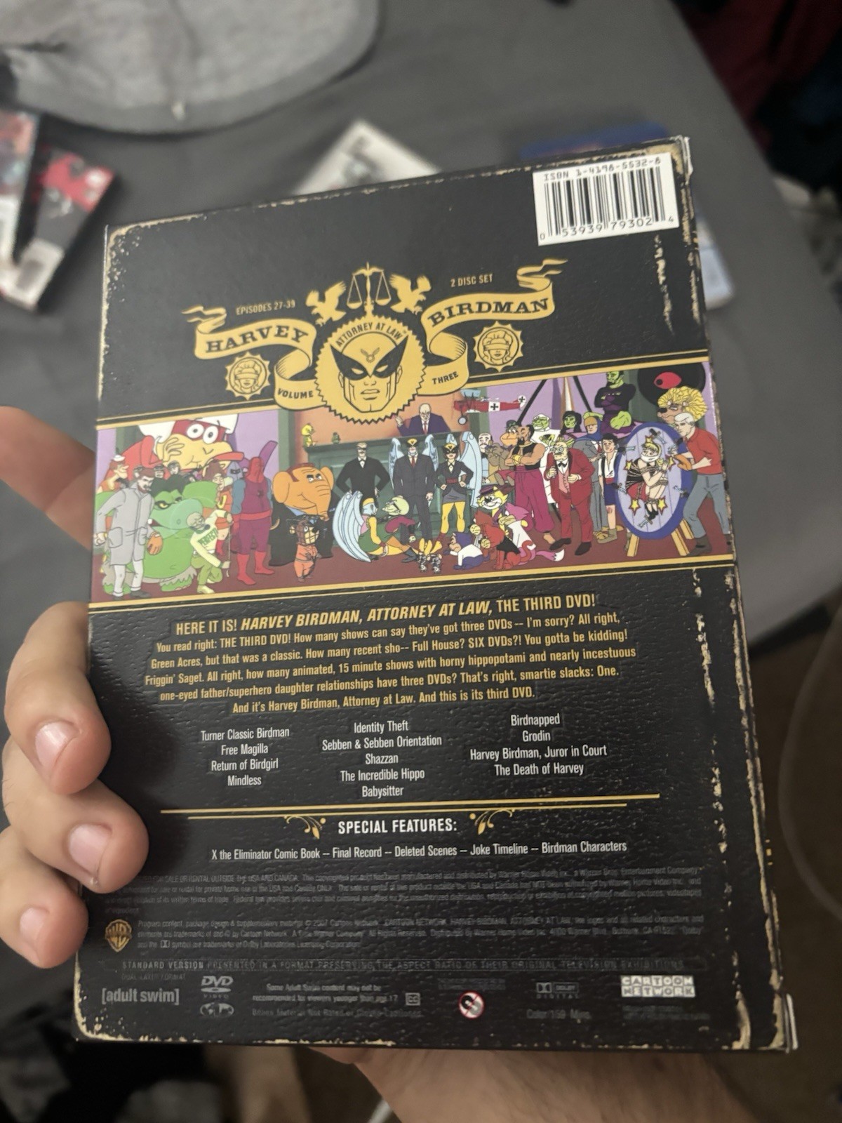 Harvey Birdman Attorney at Law Vol. 3 DVD 2007 Very RARE Oop Adult Swim Volume 3