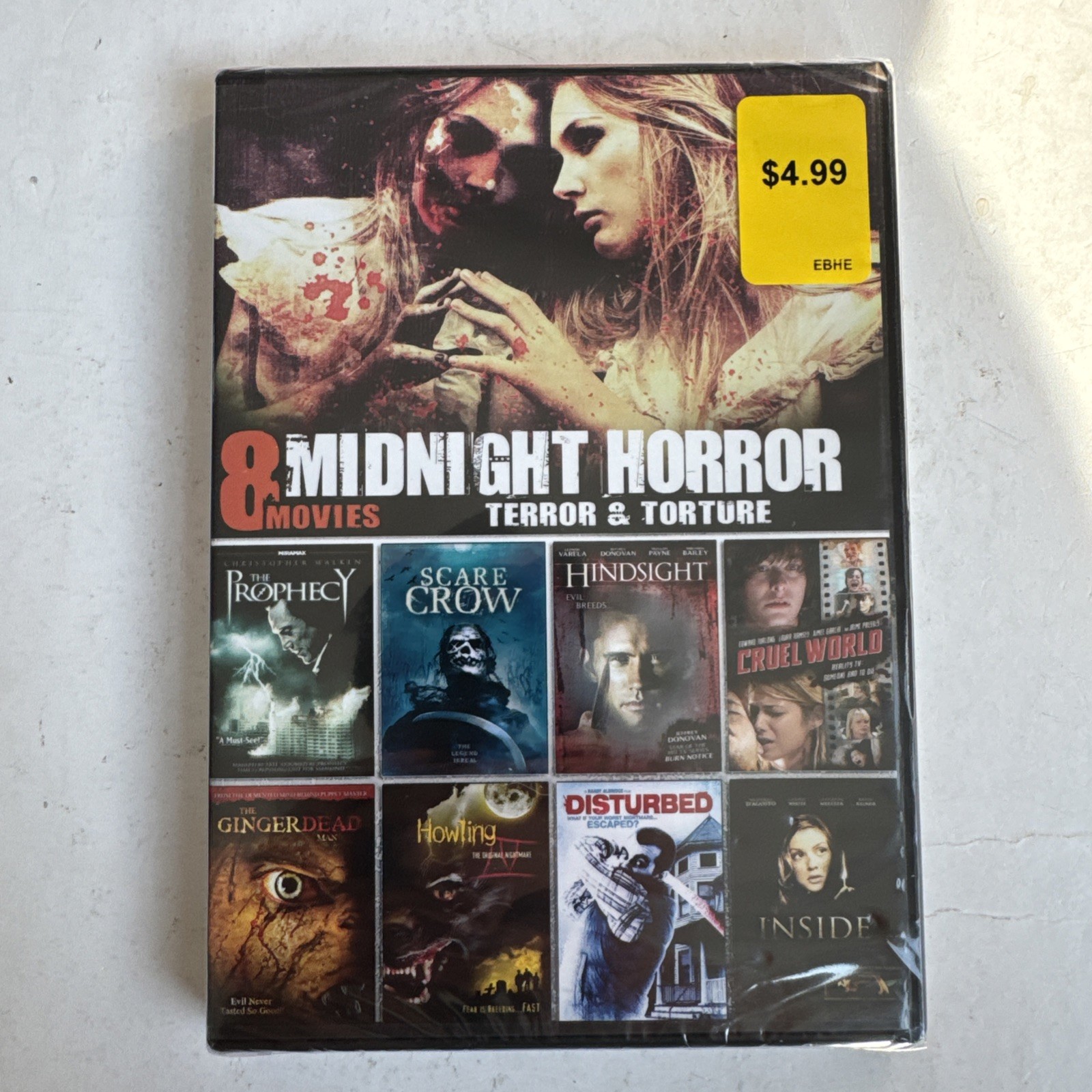 Midnight Horror Collection Terror & Torment DVD 8 Movies Cult New Sealed