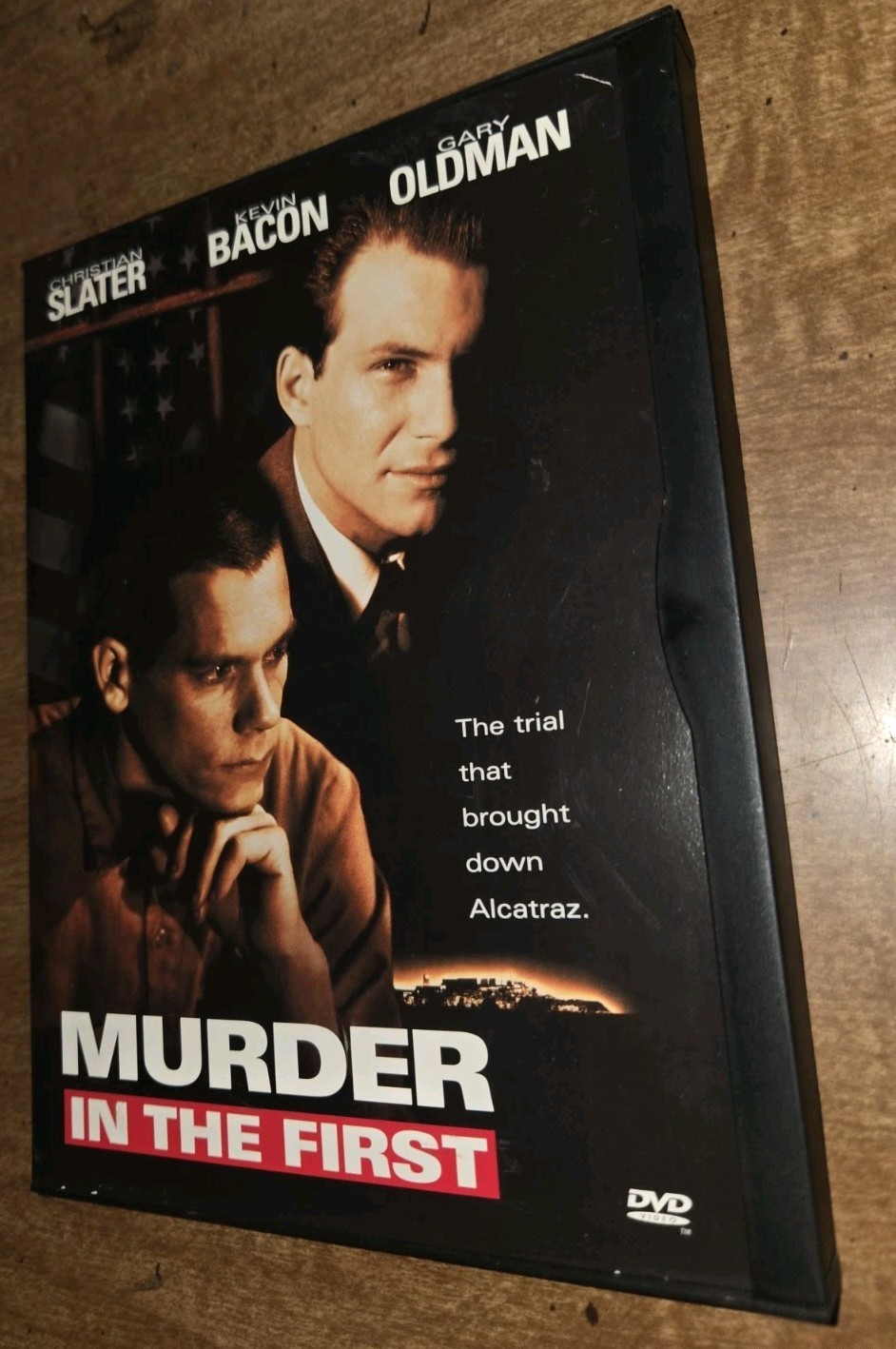 Murder in the First )DVD 1995 Warner Bros) Christian Slater Kevin Bacon Oldman