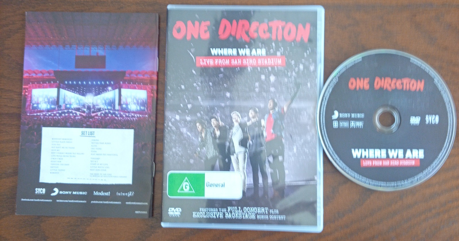 ONE DIRECTION: WHERE WE ARE (DVD,’14,WS)~Live From San Siro Stadium~Full Concert