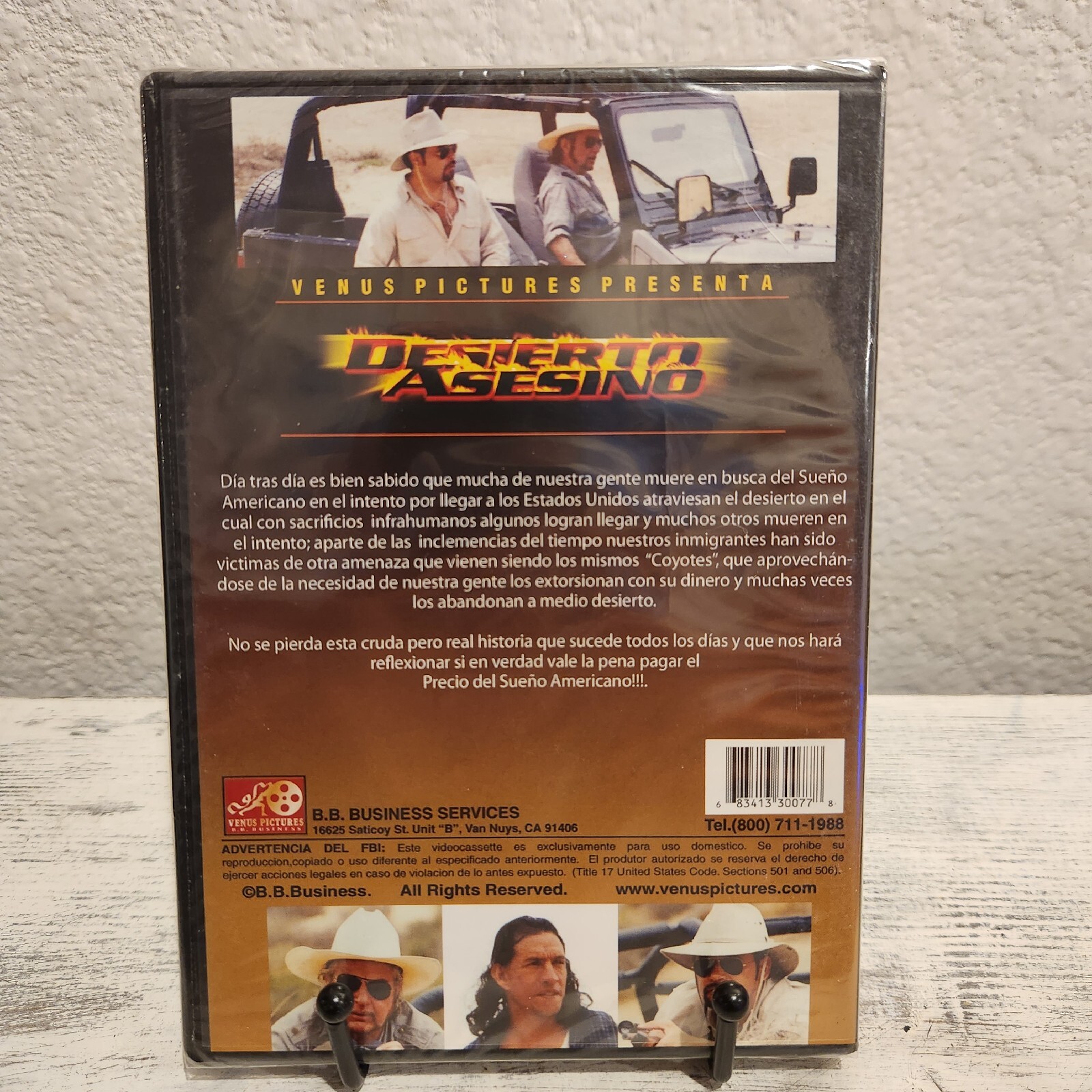 Desierto Asesino Alfonso Zayas Hugo Stiglitz Spanish Dvd NEW SEALED