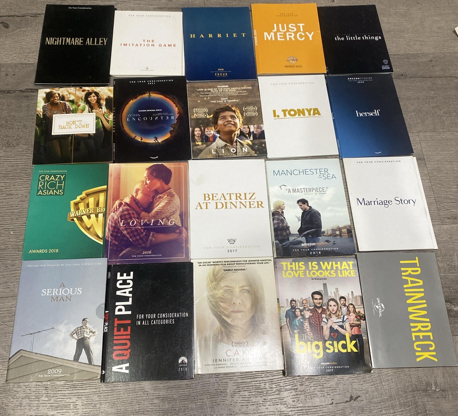 Lot of 20 FYC Screener Promo DVDs WB Universal Amazon Focus