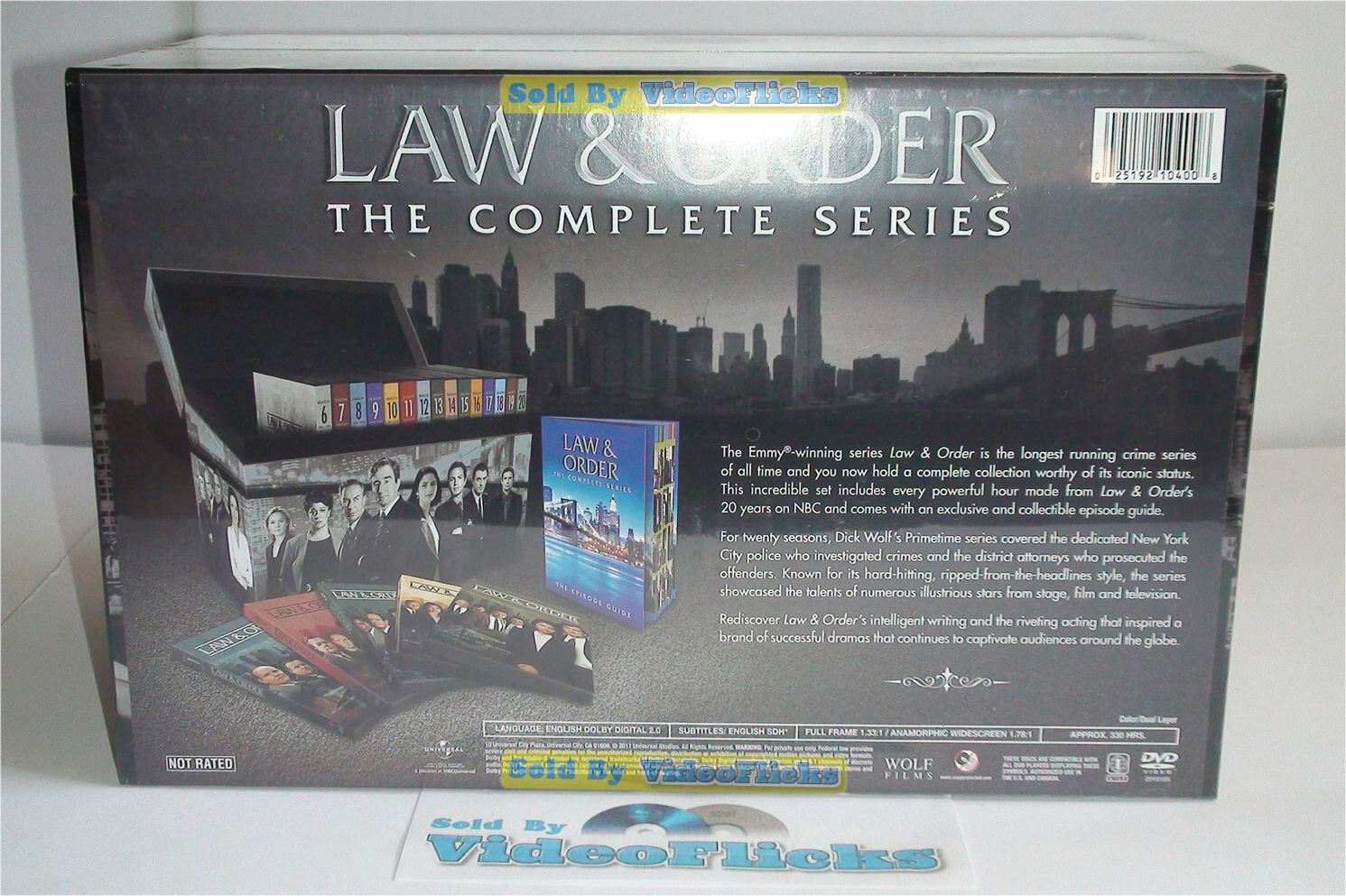Law and Order Complete Series Seasons 1 through 20 (104-Disc) DVD Box Set New
