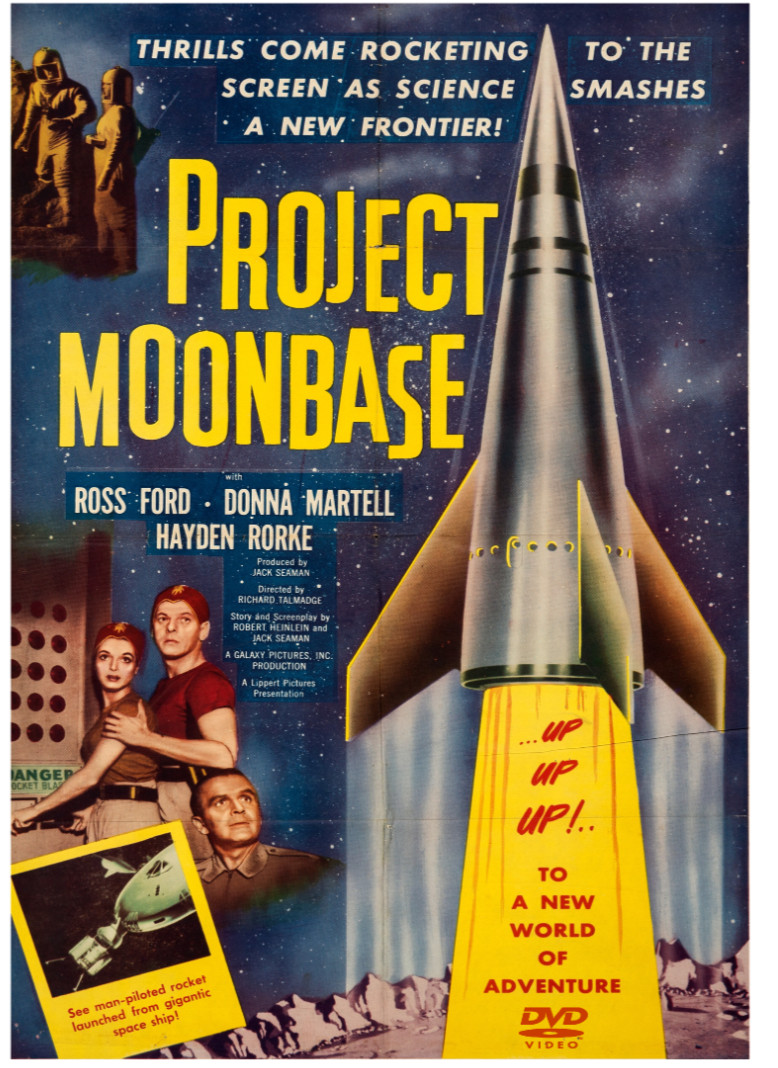 PROJECT MOONBASE 1953 DVD Sci-Fi Restored classic Hayden Rorke Donna Martell