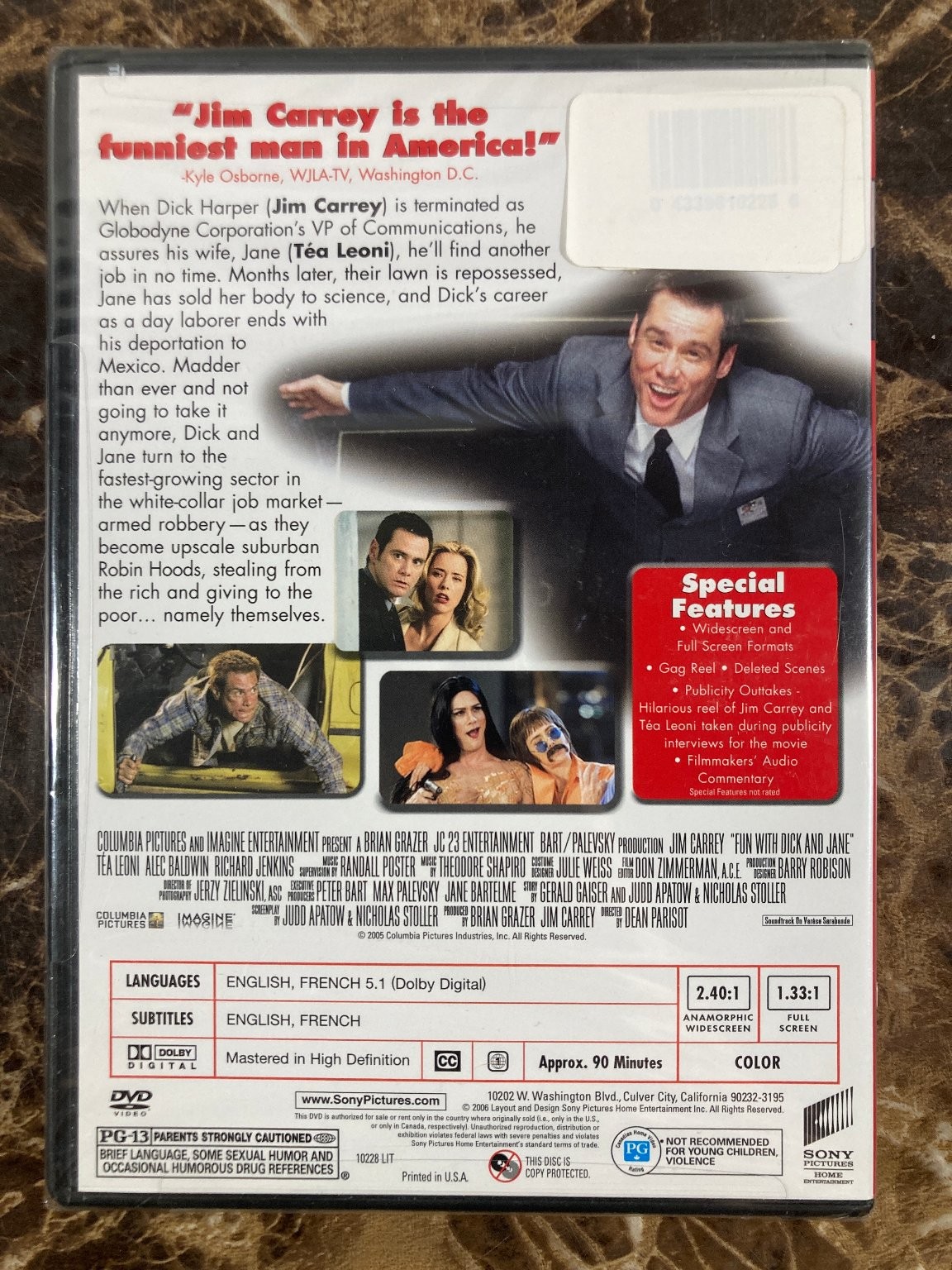 Fun with Dick and Jane DVD 2005 SEALED Loose Disc in Case Jim Carrey Téa Leoni