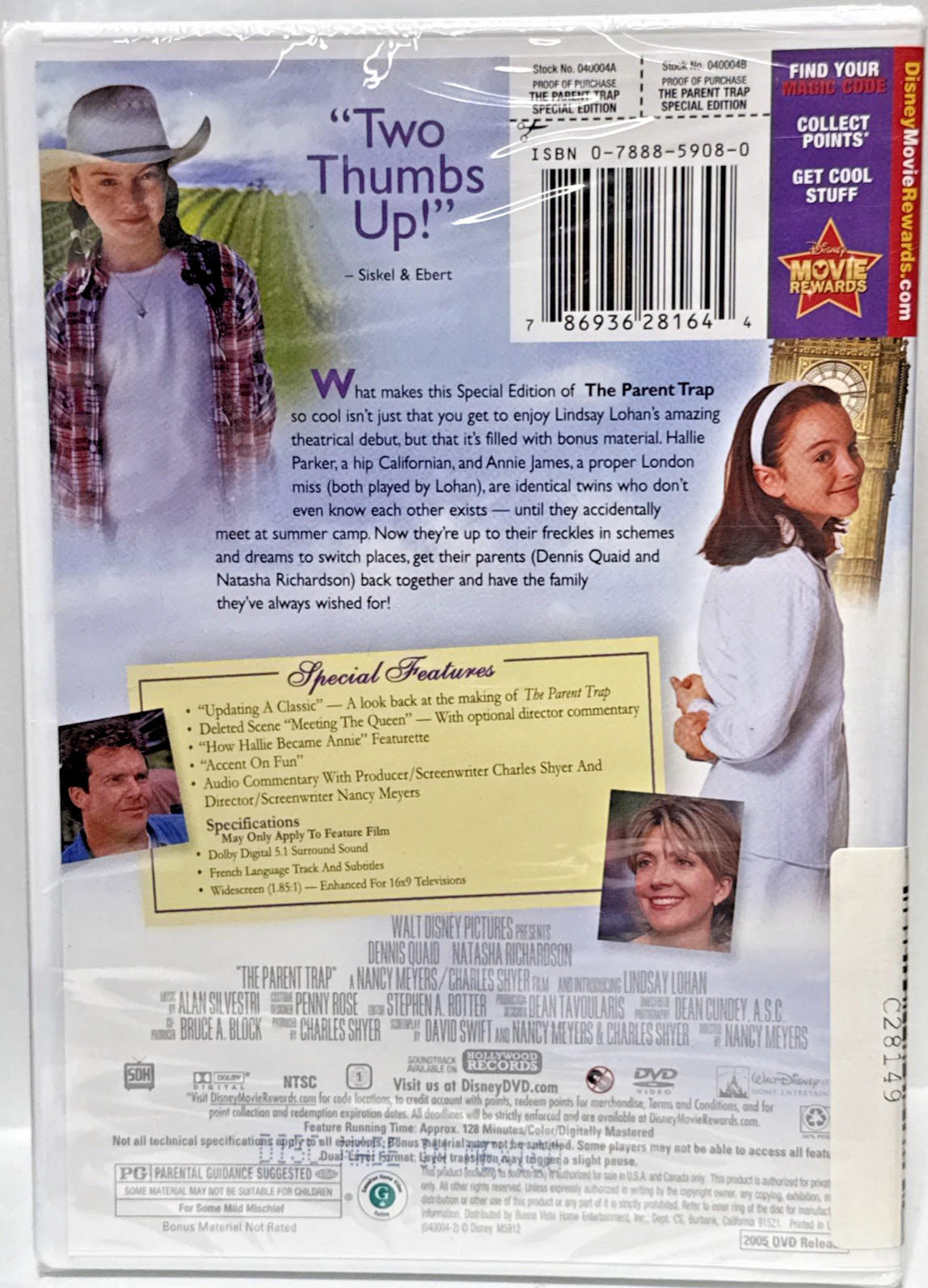 The Parent Trap (DVD, 1998)
