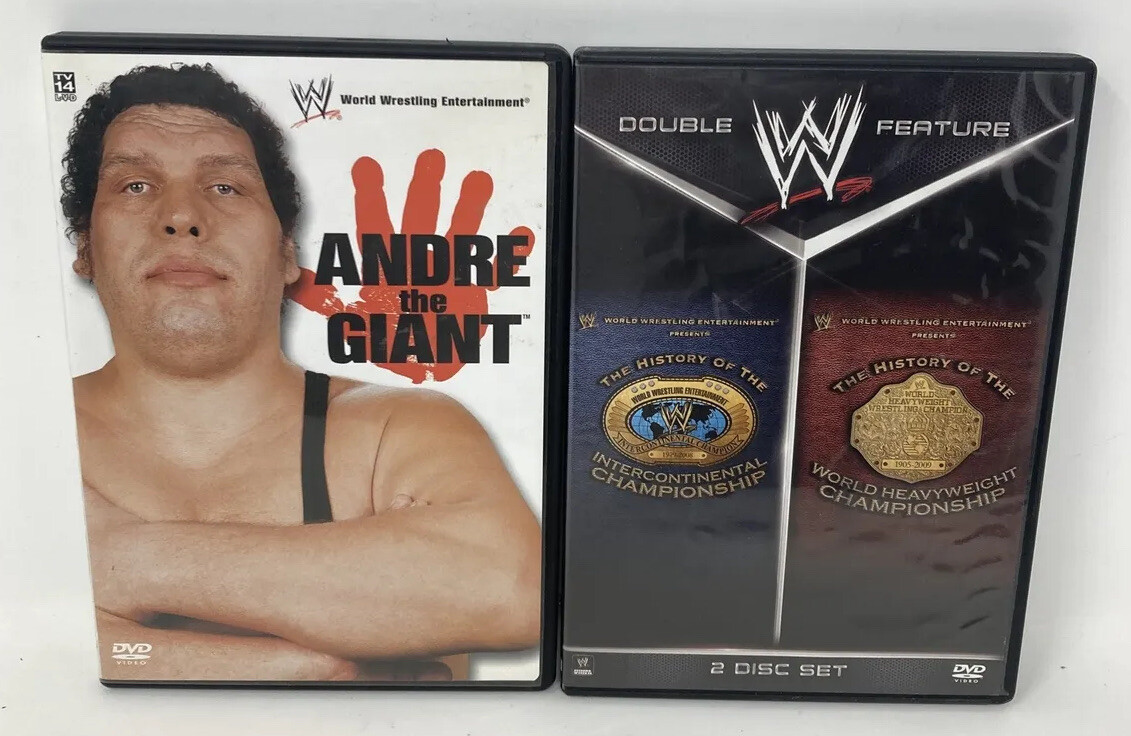 Lot of 6 Wrestling WWE DVDs ICP Bloodymania TV Slam Andre the Giant Ric Flair ++
