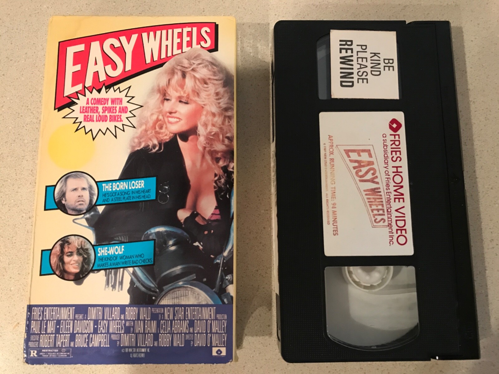 Easy Wheels (VHS, 1989, Fries Home Video) Paul Le Mat, Eileen Davidson