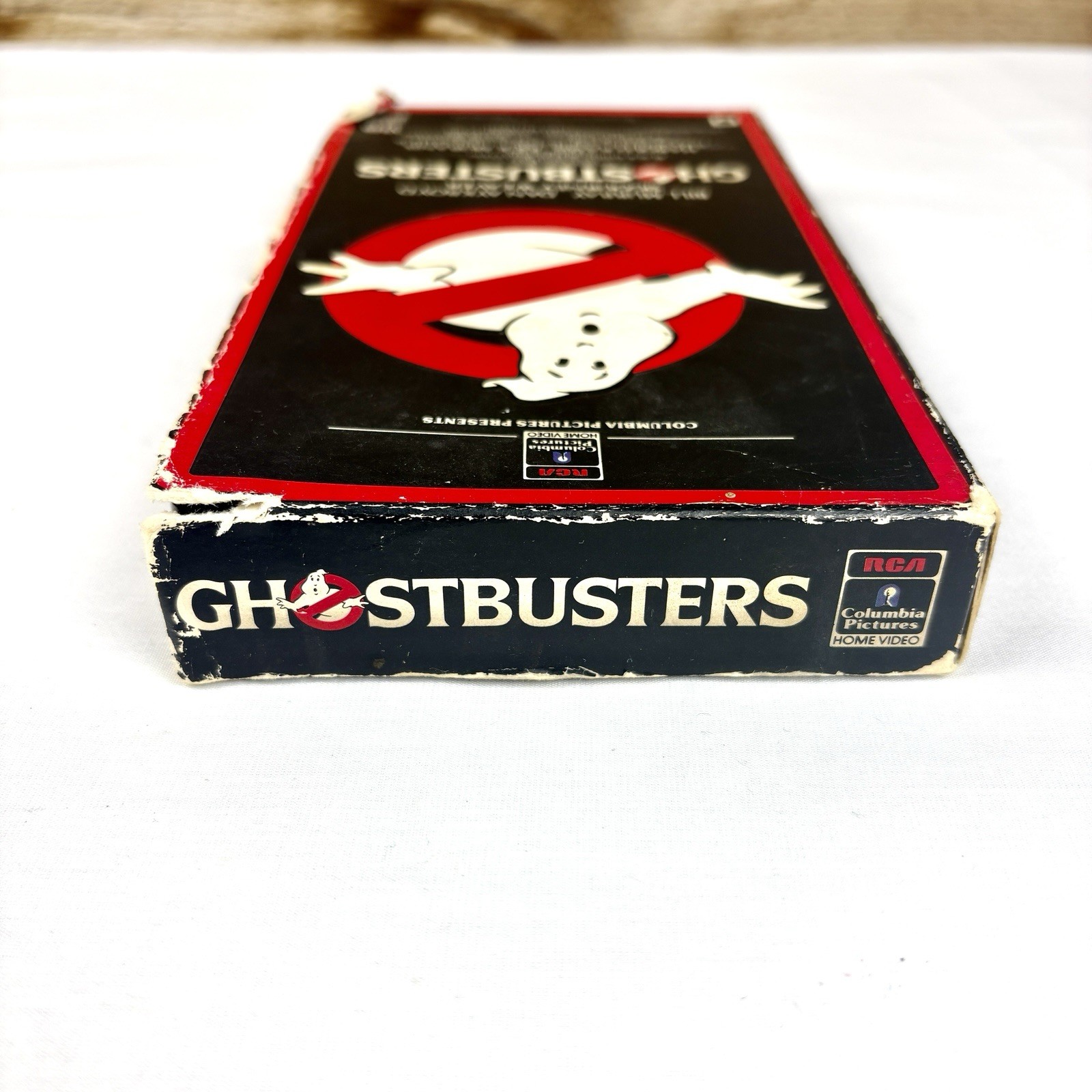 VTG Ghostbusters (1985 VHS RCA) 1st Edition Red Border Side Load Slipsleeve