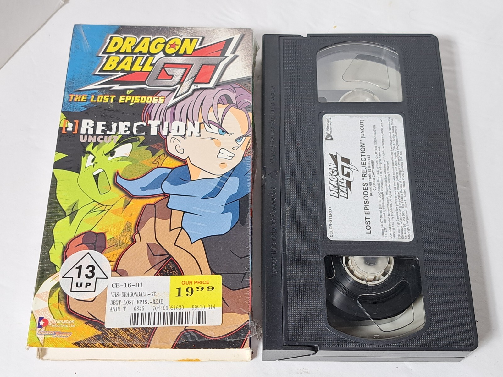 Dragon Ball GT The Lost Episodes 2 Rejection UNCUT VHS