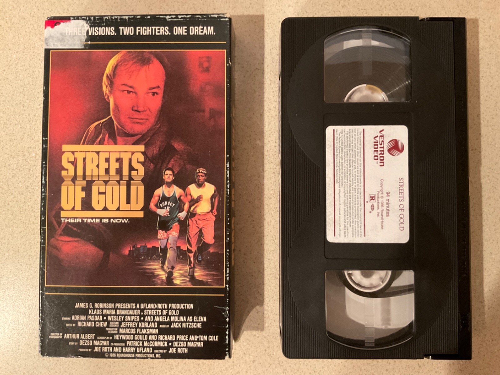 Streets of Gold (VHS, 1987, Vestron) Adrian Pasdar, Wesley Snipes