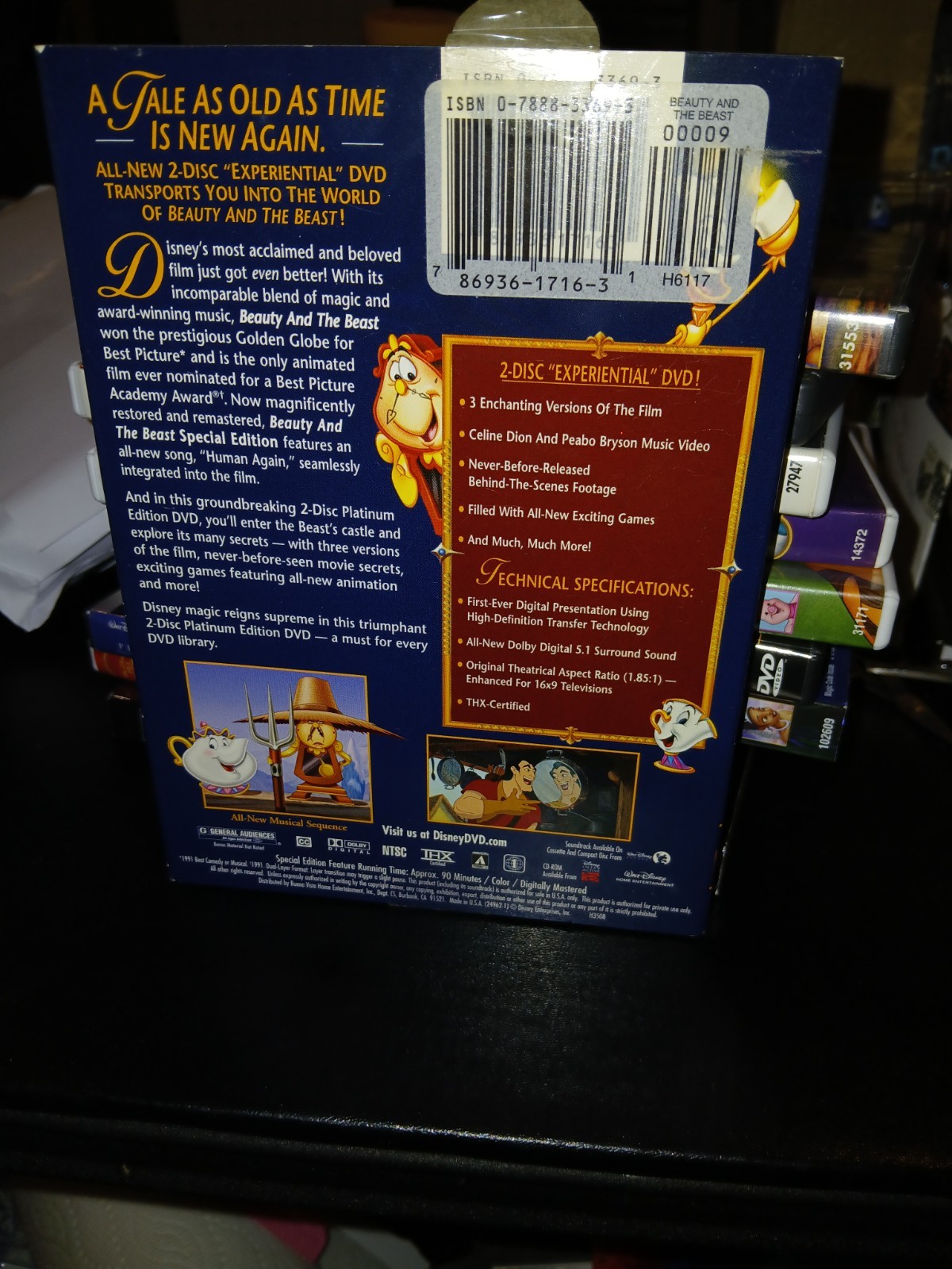 Beauty and the Beast (DVD, 2002, 2-Disc Set, Special Edition)
