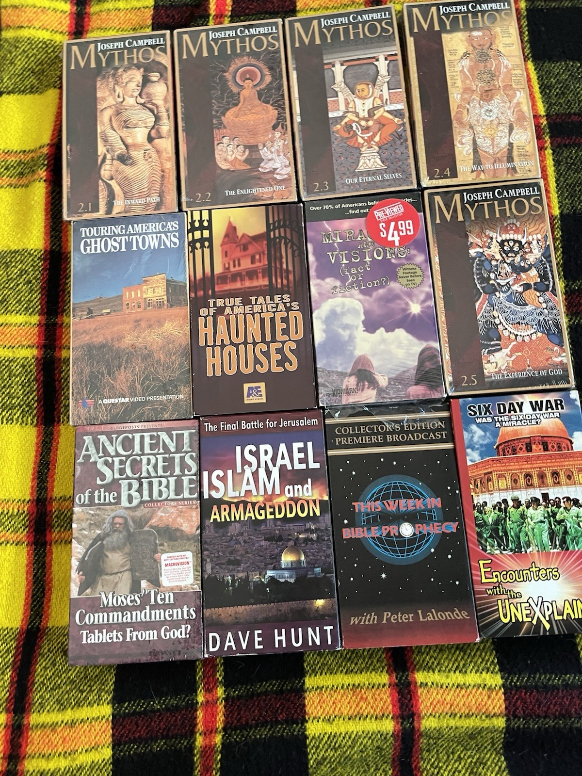 Metaphysical, Esoteric. End Times Prophecy, Armageddon, Ghosts VHS lot. Mythos