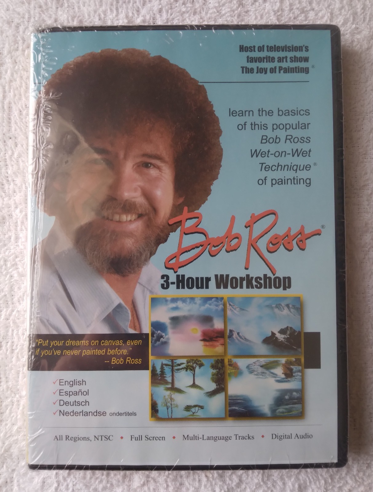 Bob Ross Joy of Painting Series 3 Hour Workshop (DVD) GOAT