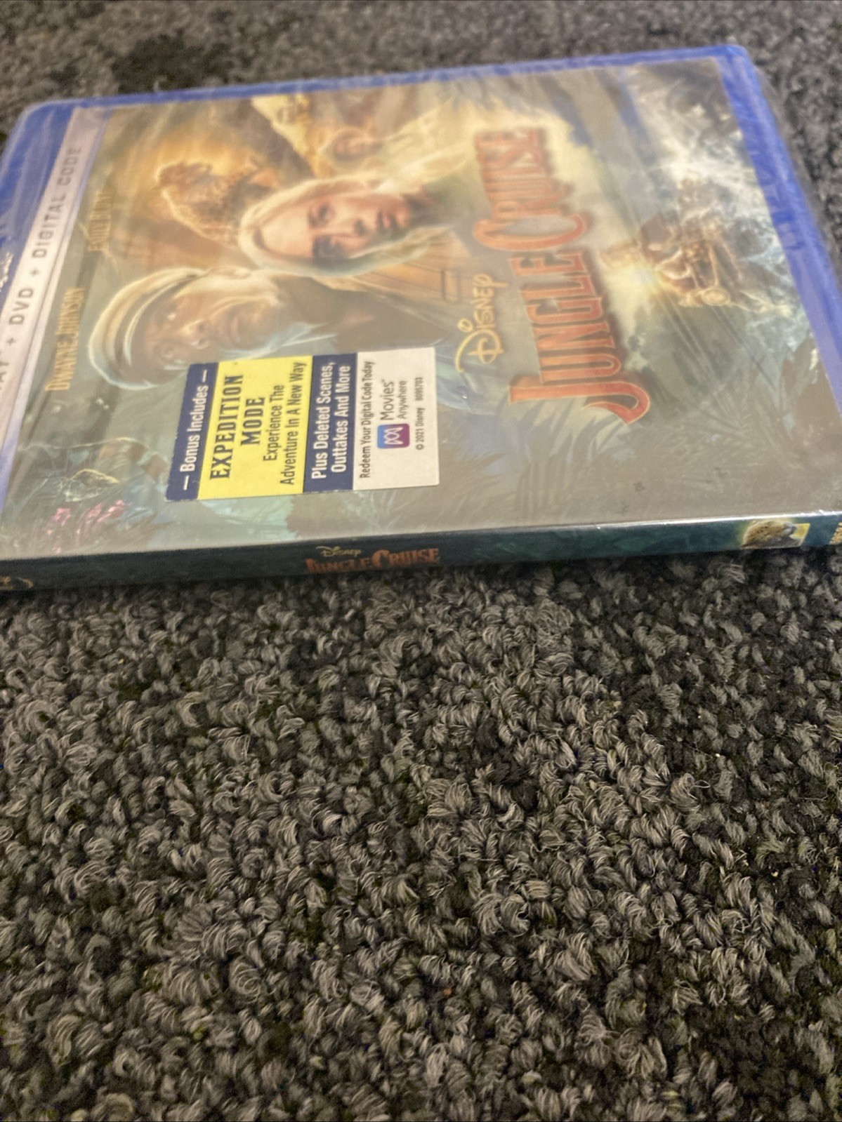 Jungle Cruise (Blu-ray + DVD, 2021) Dwayne Johnson SEALED