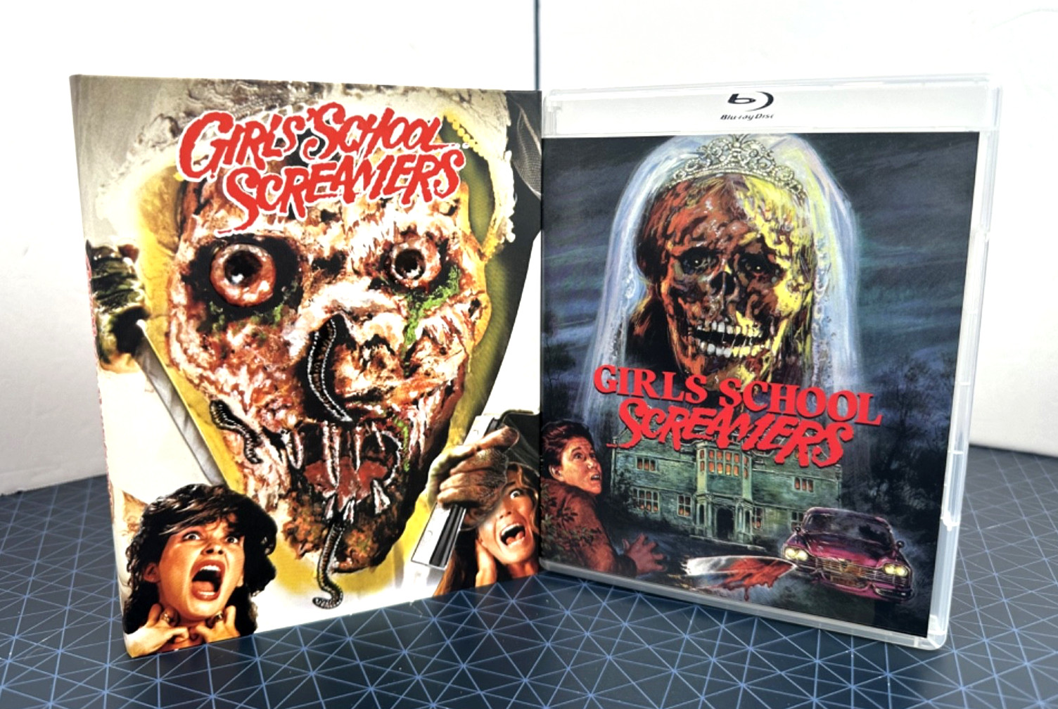 Girls School Screamers (Blu-ray, 1985, Vinegar Syndrome) Horror, w/ Slipcover