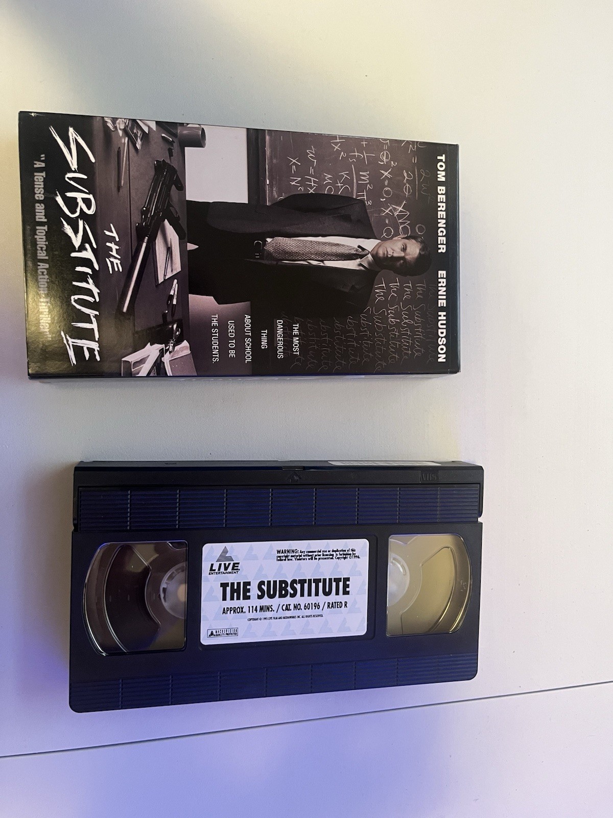 The Substitute (VHS 1991) Tom Berenger Ernie Hudson Tested Working