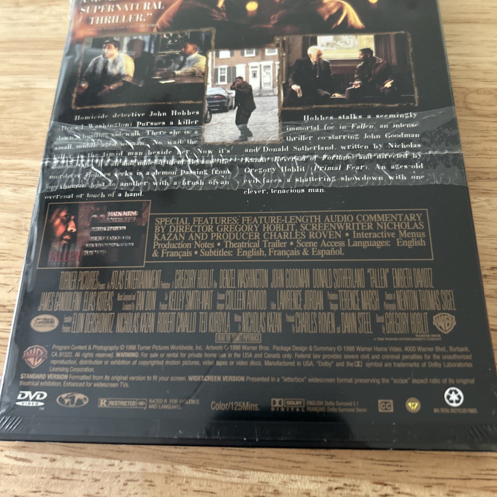 Fallen (DVD, 1998) Horror Suspense Thriller Mystery Denzel Washington NEW