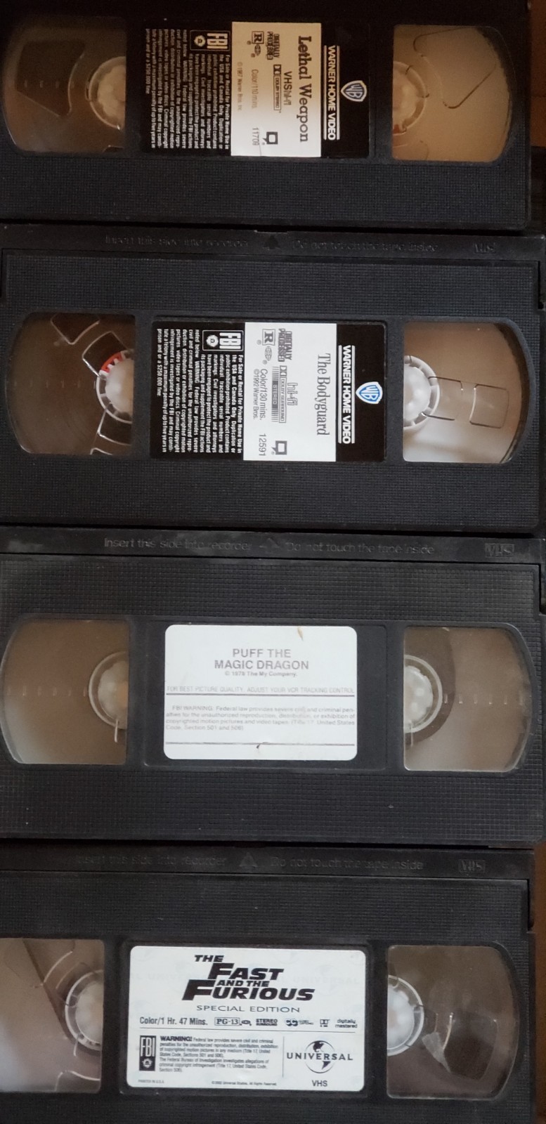 Assorted VHS TAPES 37 assorted Titles