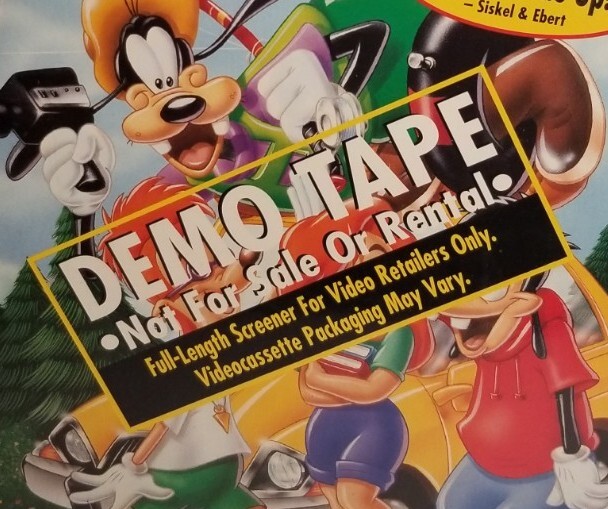 A Goofy Movie (VHS DEMO TAPE, Clamshell) Disney Movie