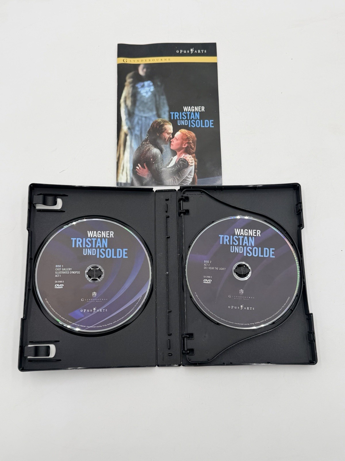 TRISTAN UND ISOLDE WAGNER 3 DVD SET WITH BOOKLET OPERA VGC