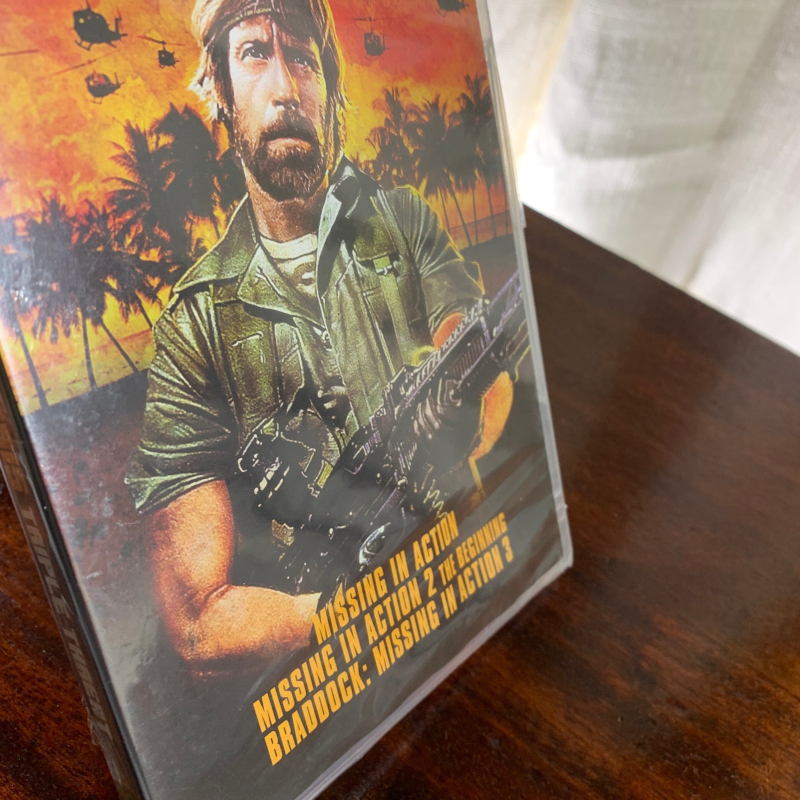 Chuck Norris Triple Threat DVD NEW Braddock Missing In Action 1, 2, + 3