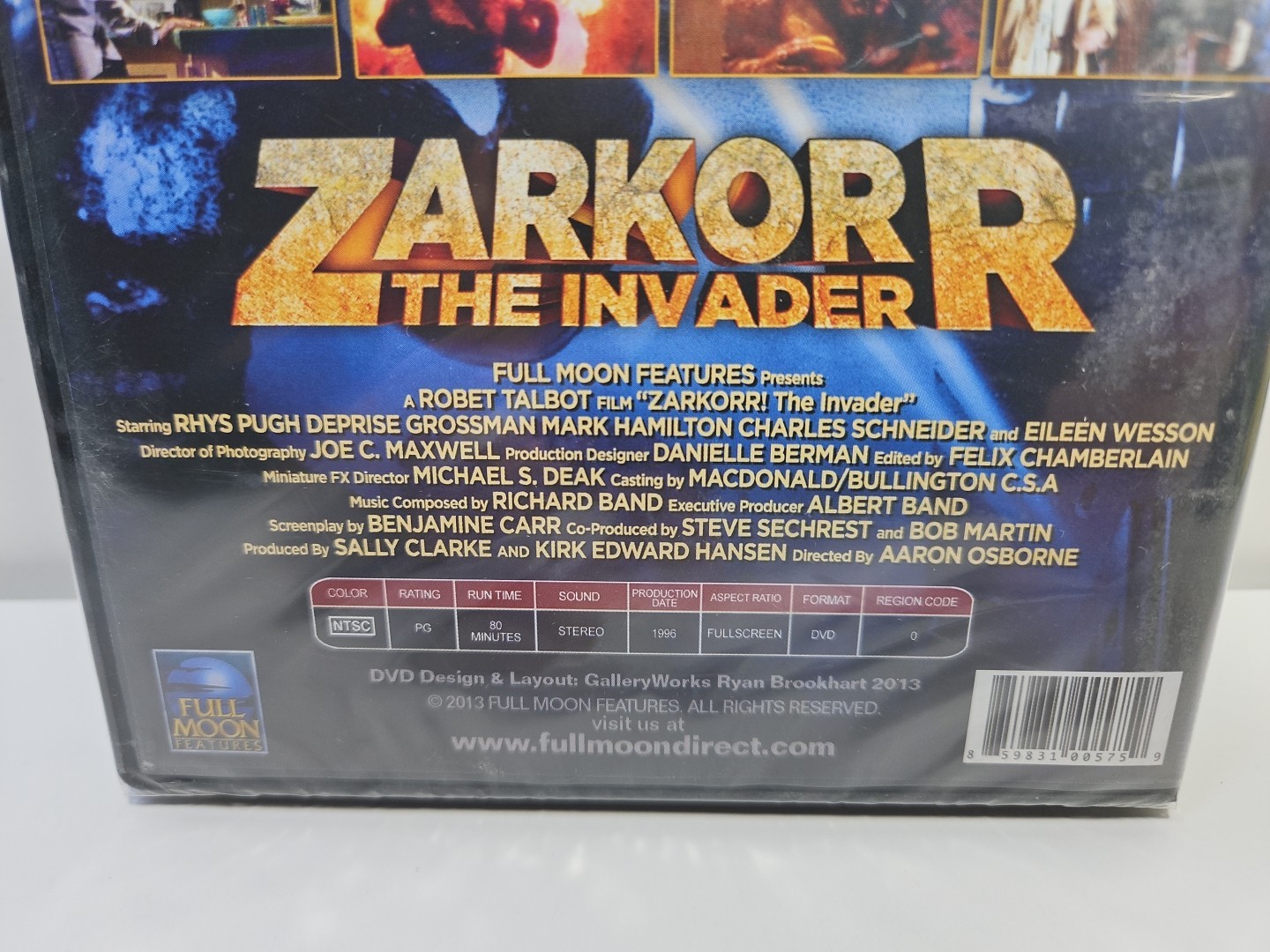 Zarkorr! the Invader (DVD, 2013, Full Moon Features) NEW, SEALED, Eileen Wesson