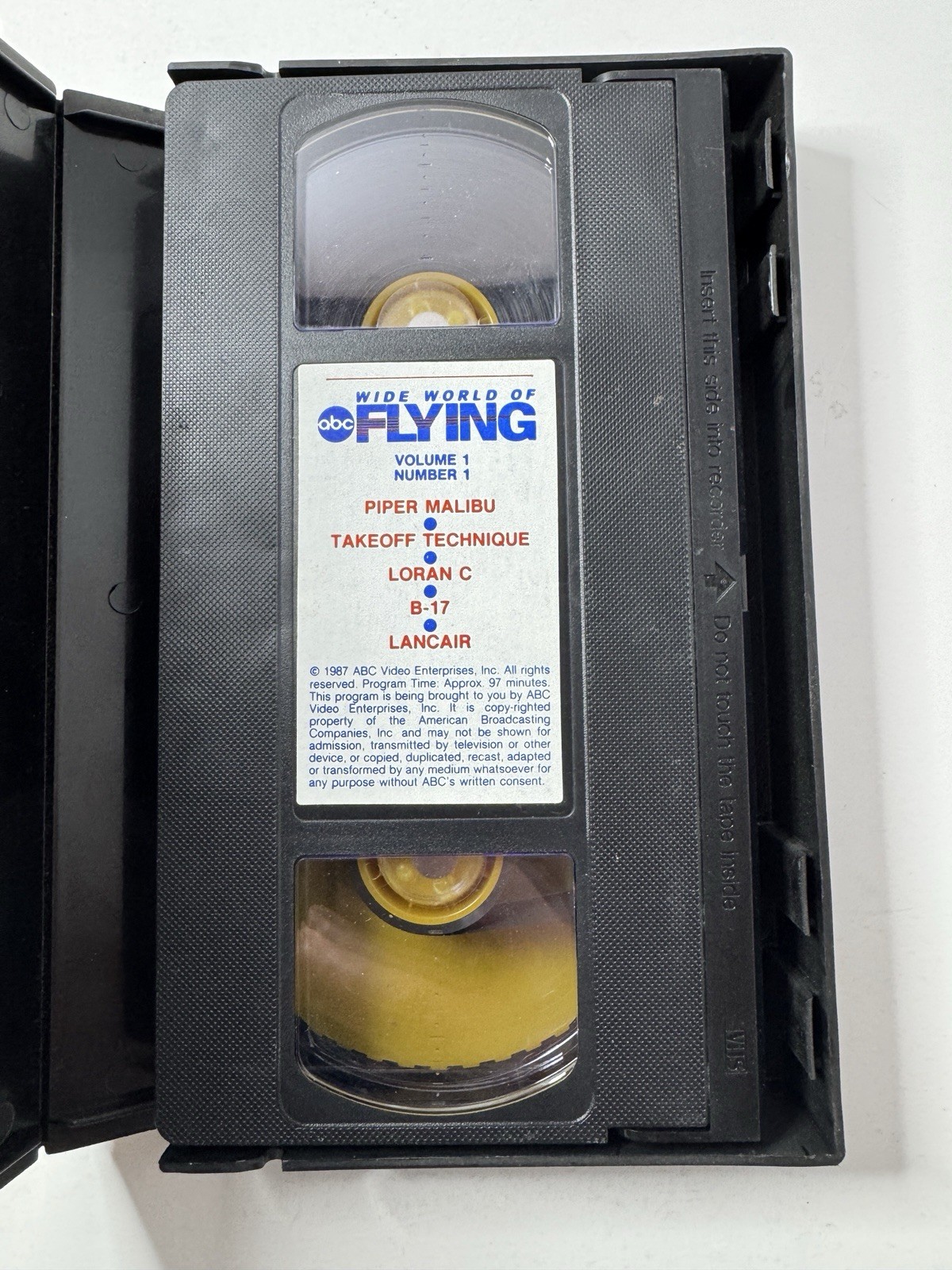 ABC Wide World of Flying Volume 1 Number 1 VHS VCR Tape 1987 Piper Malibu 97 Min