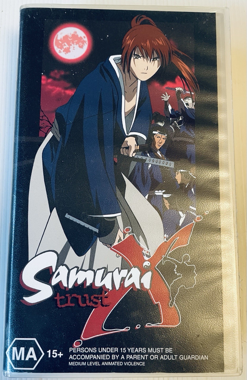 Samurai X Trust VHS Video Cassette PAL MA15+ 1999 Clear Small Box