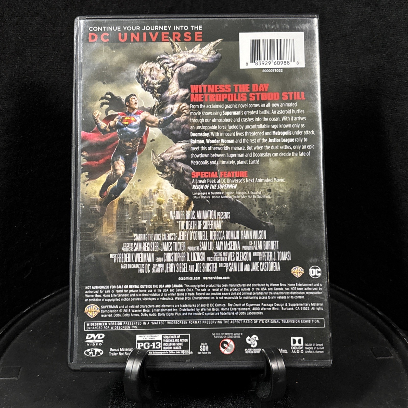 The Death of Superman (DVD) – DVD – Very Good – Jerry O’Connell,Rebecca Ro