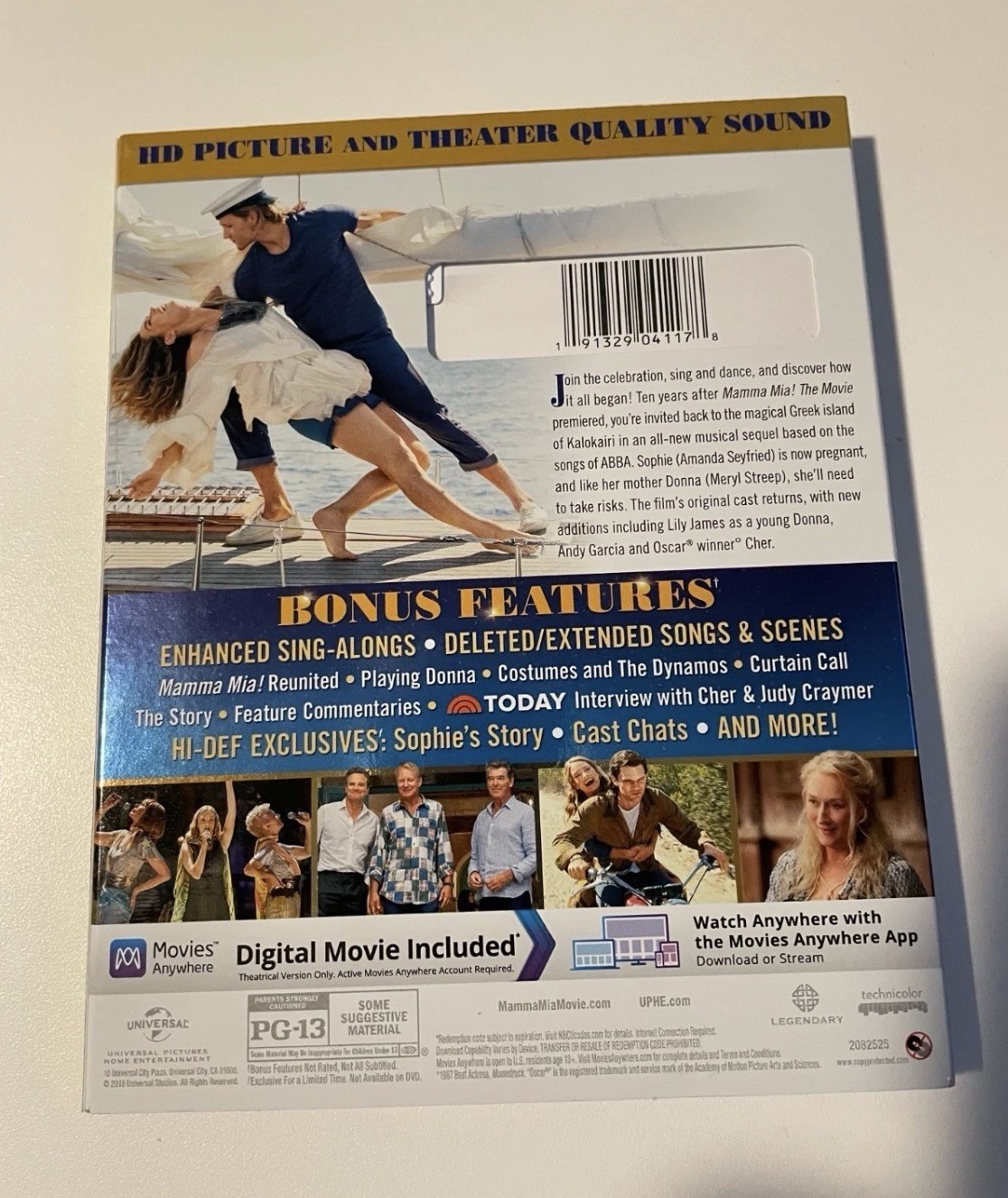 Mama Mia! Here We Go Again Sing-Along Edition (Blu-ray + DVD with s/cover) 2018