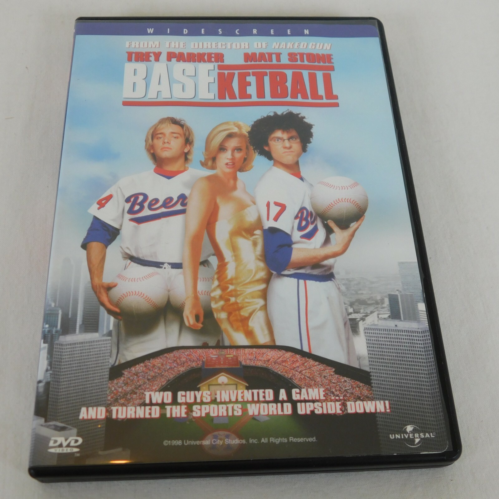 BASEketball DVD 1998 Trey Parker Matt Stone Yasmine Bleeth Jenny McCarthy Comedy