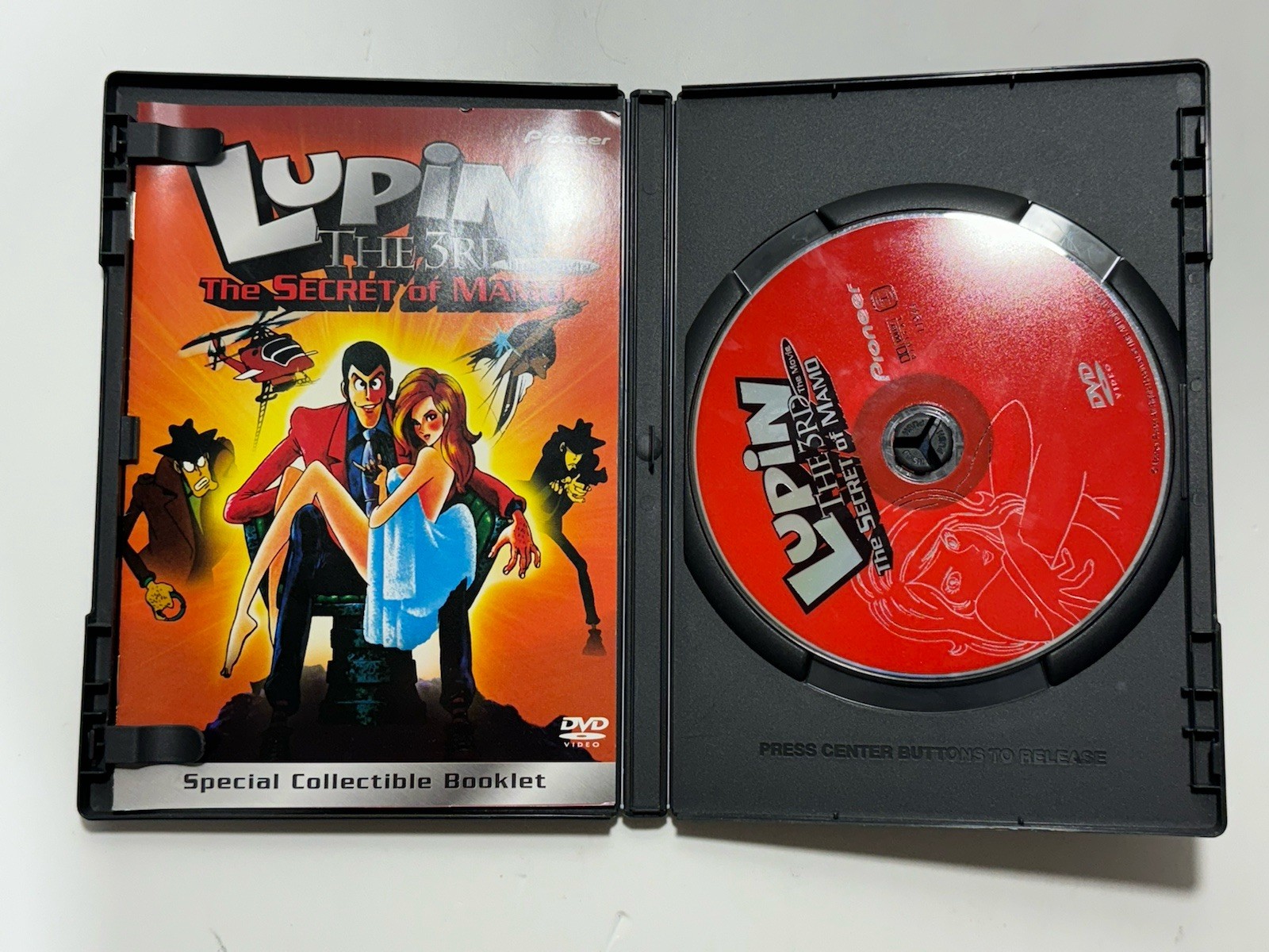 Lupin the 3rd “The Secret of Mamo” DVD 2003 Rare Original Pioneer Remastered