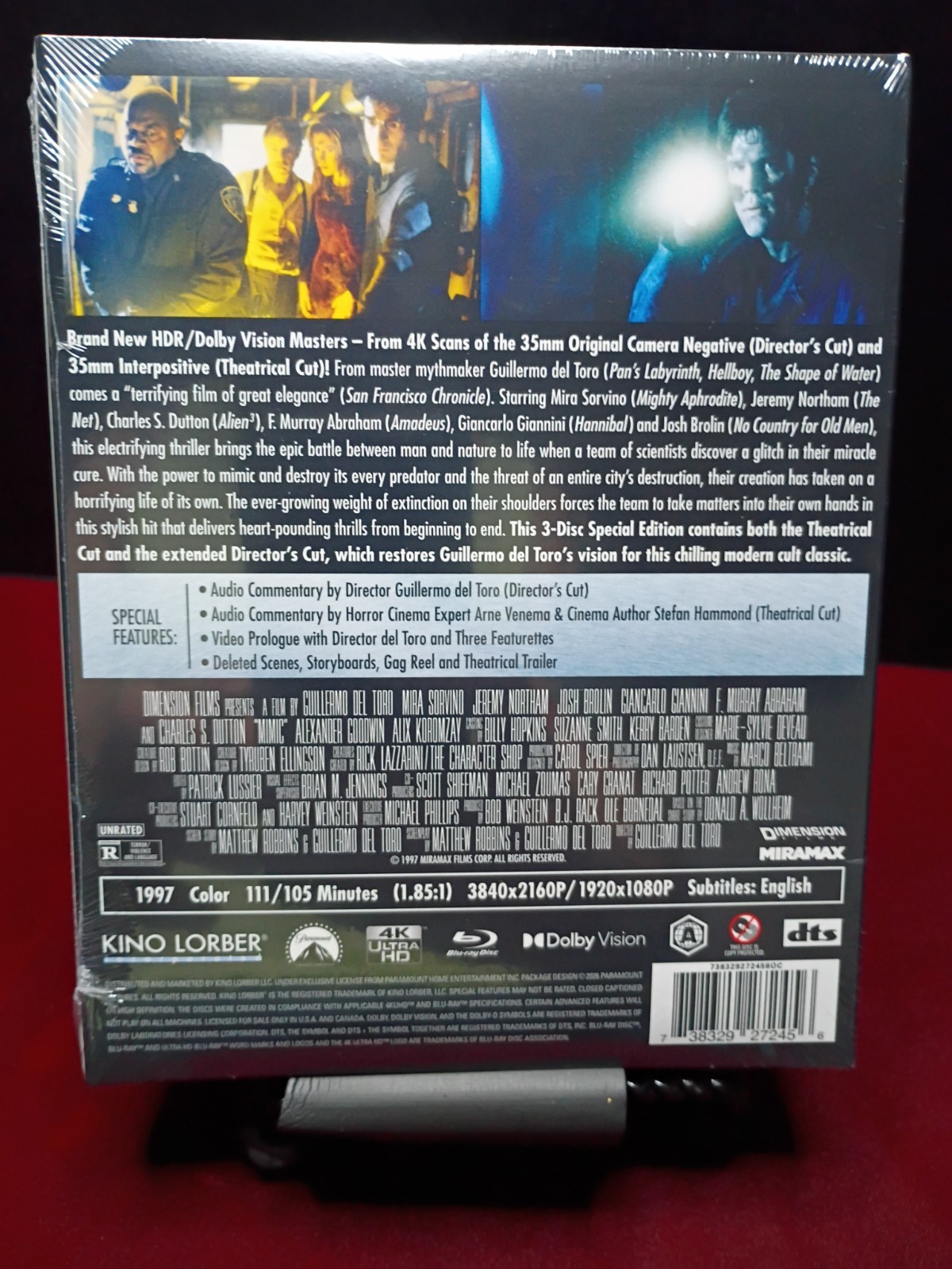 Mimic 4K UHD+Blu-Ray (1997) Kino Lorber W/Slipcover • New/Sealed