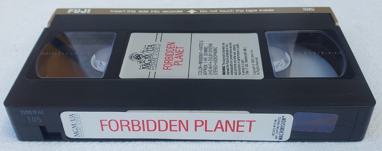 1983 Forbidden Planet Orig 1st Release VHS Tape Horror SciFi Robot Monster Movie