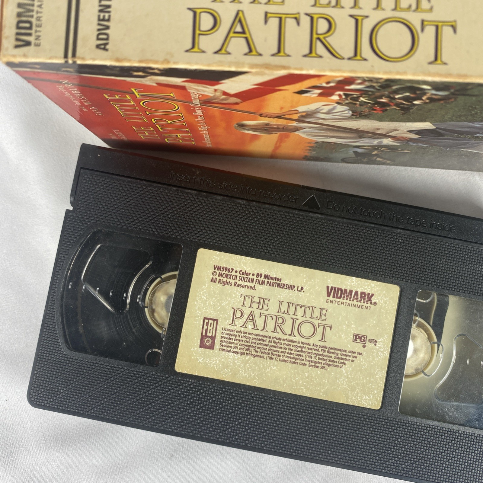 The Little Patriot VHS tape CHILDREN’S HTF VIDMARK Dan Haggerty RYAN WASHBURN