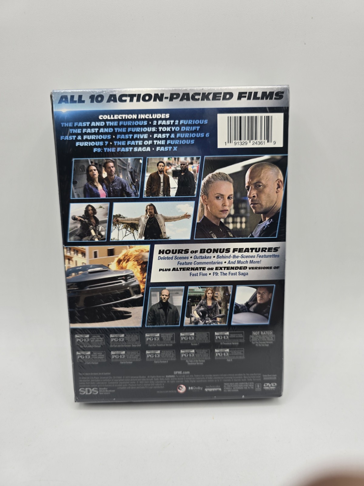 Fast and Furious 10-Movie Film 1-10 Collection DVD 10-Discs New Sealed