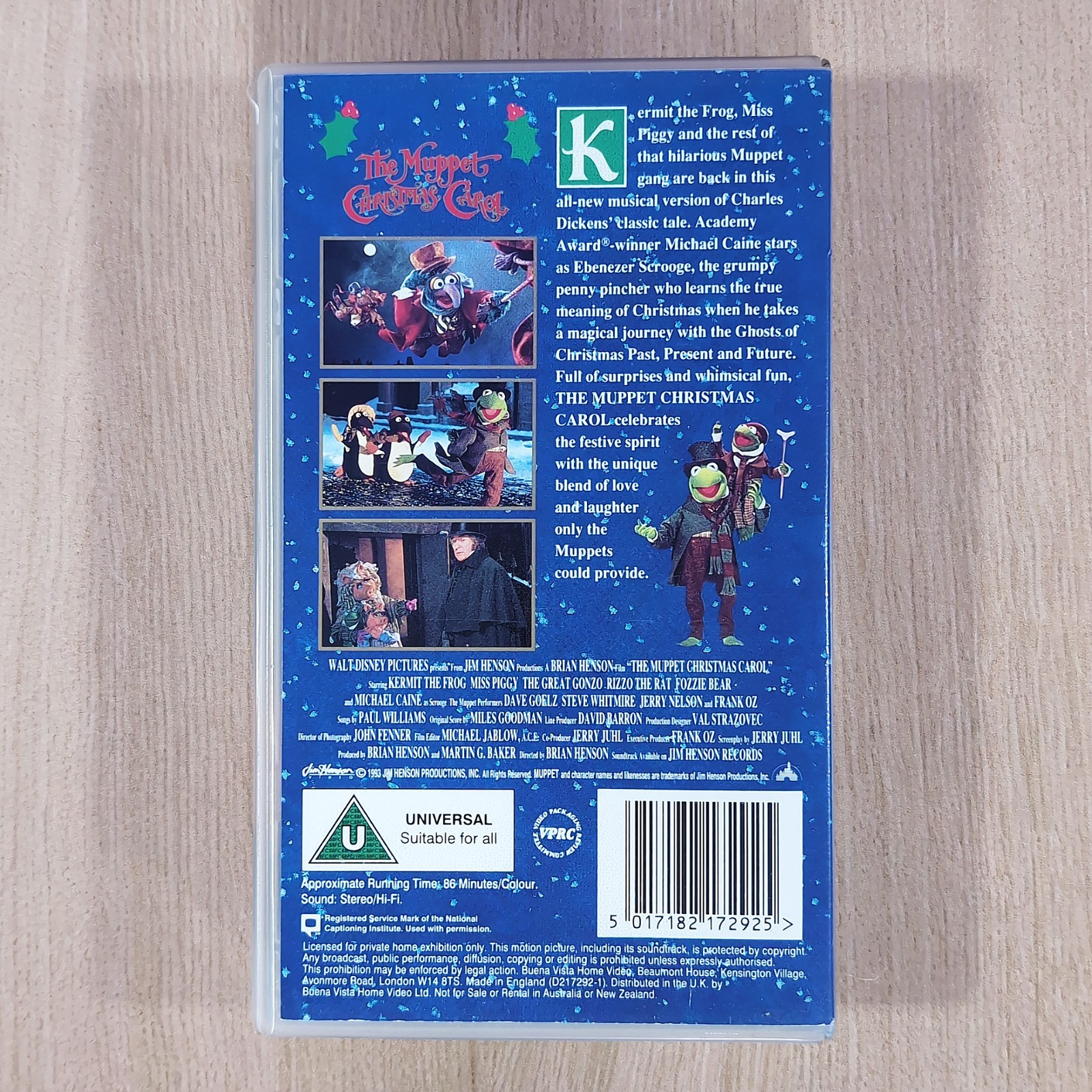 The Muppet Christmas Carol VHS Disney Jim Henson Family Christmas Classic VGC