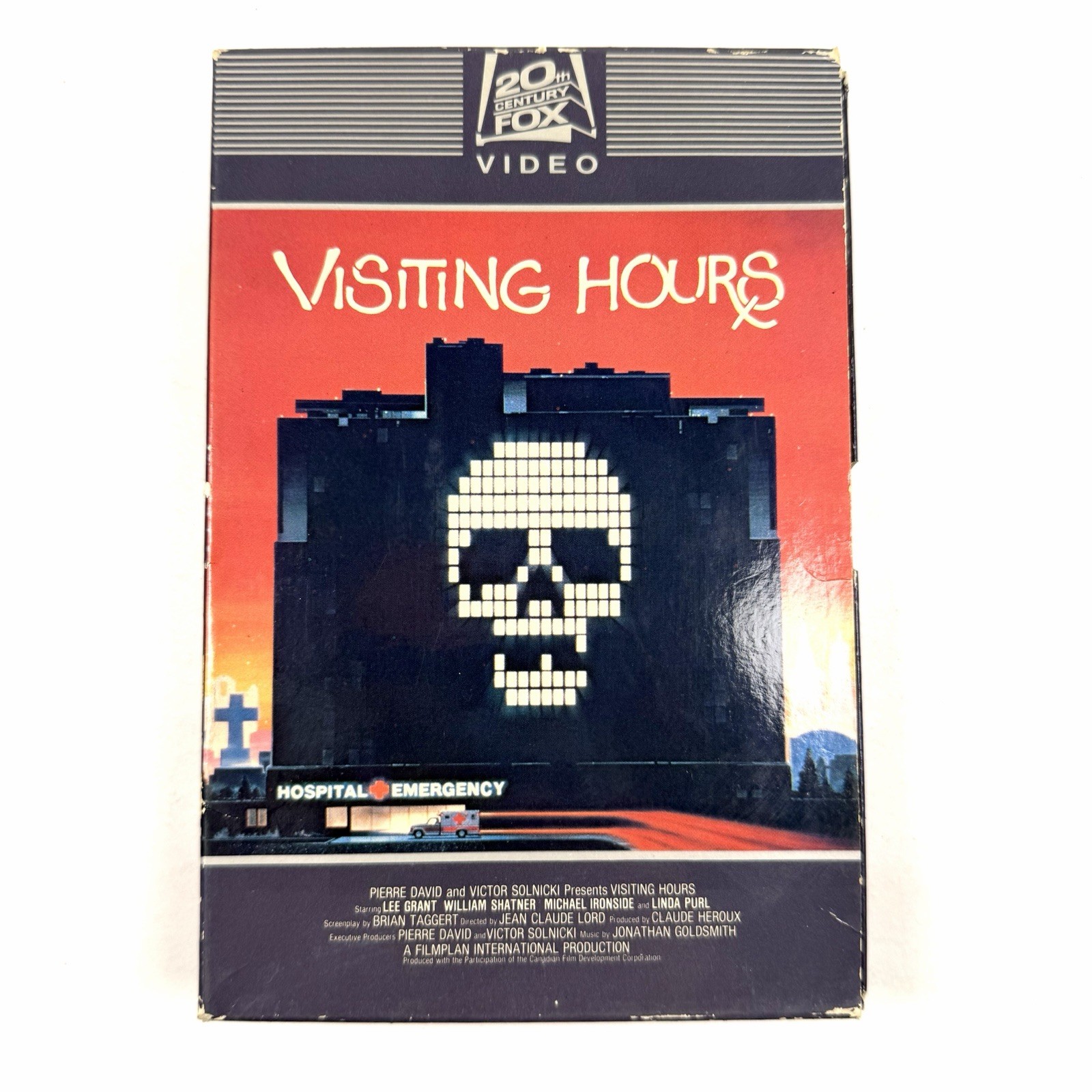 Visiting Hours VHS (1982) 20th Century Fox Horror Slasher William Shatner Rare