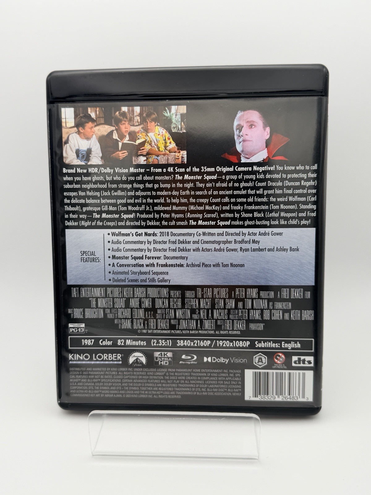 The Monster Squad 4K Blu-ray 1987 Kino Lorber, Tom Noonan