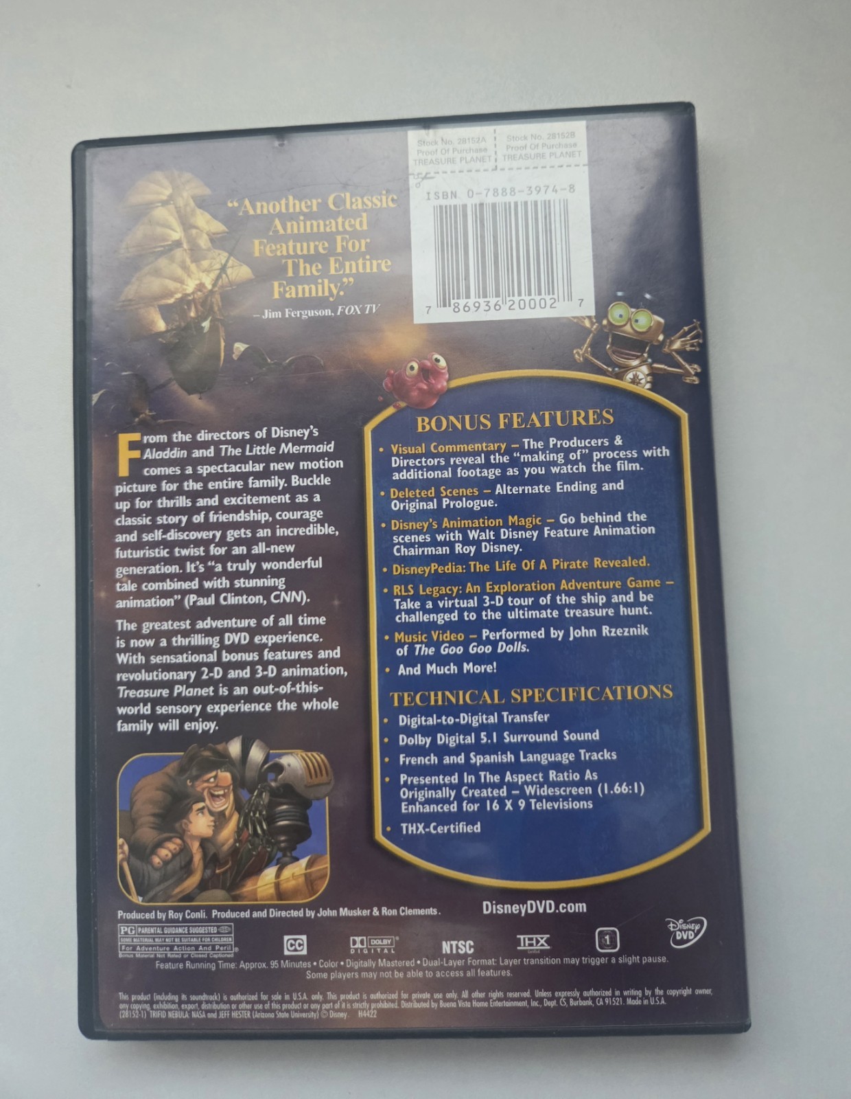 Treasure Planet (DVD, 2002)
