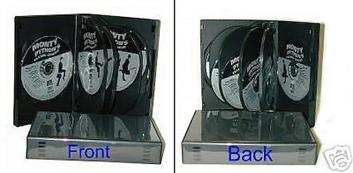 (30)Black 10 Ten Disc Capacity DVD Boxes Cases Multi Box Set 33MM 1.3″ DV10R33BK