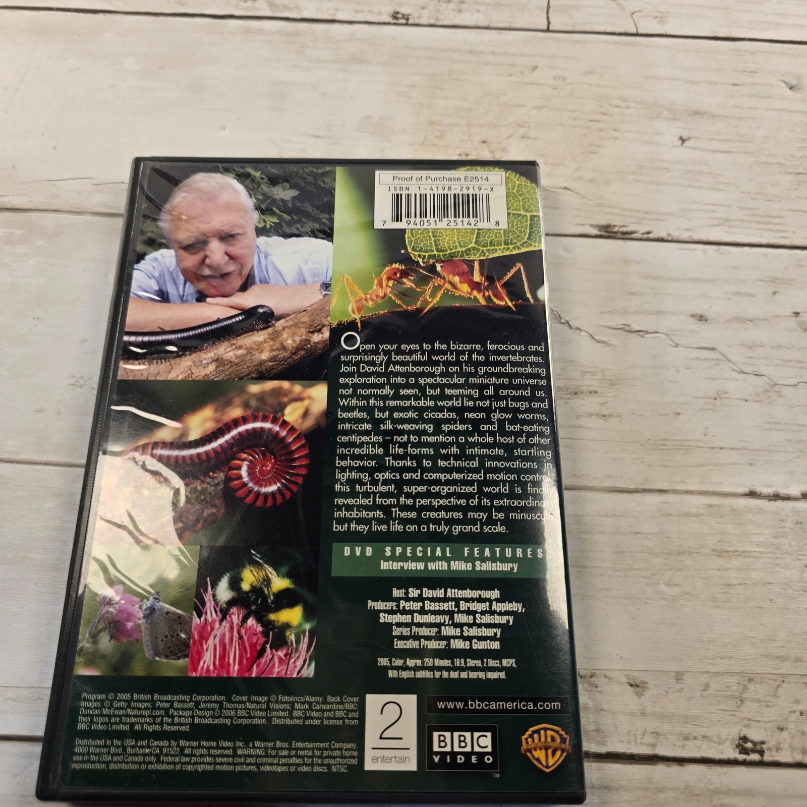 Life in the Undergrowth DVD David Attenborough BBC Video 2-Disc Set Nature E2514