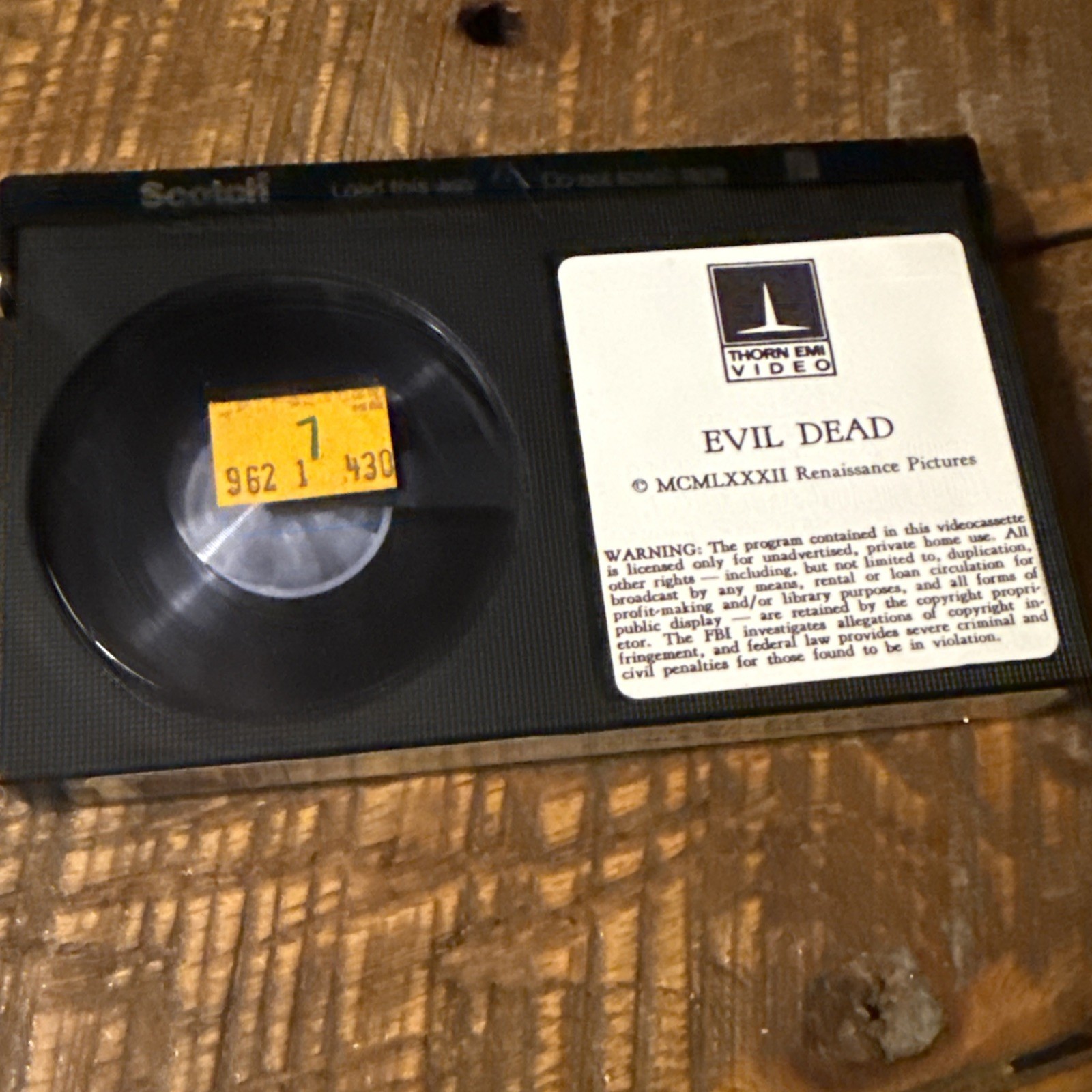 The Evil Dead – (Betamax) RARE Thorn EMI Video White Clamshell Case TXB 1979